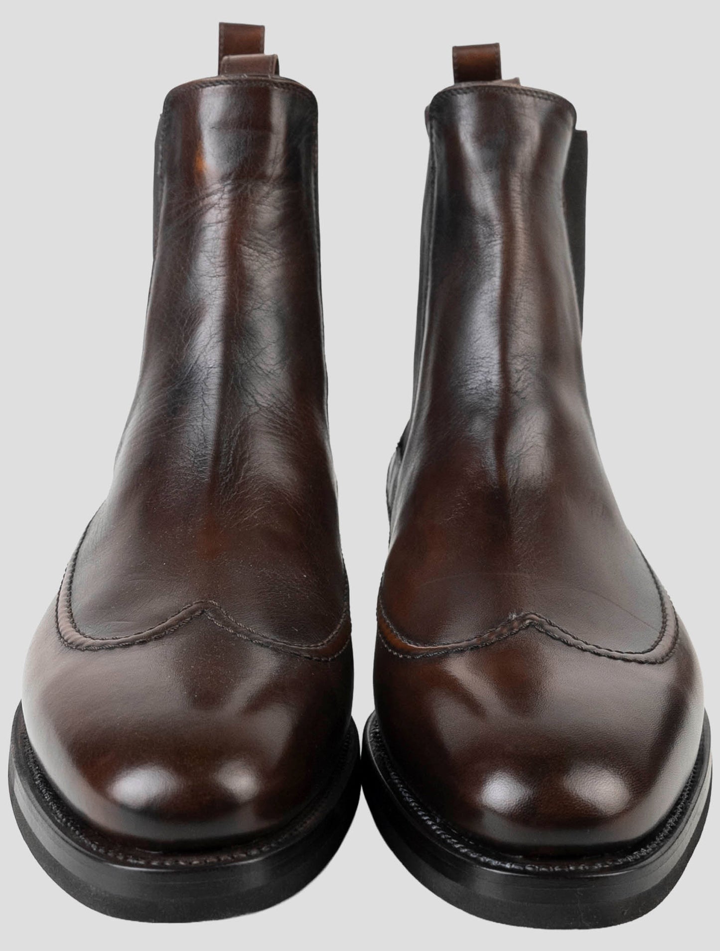 Kiton Brown Leather Boots