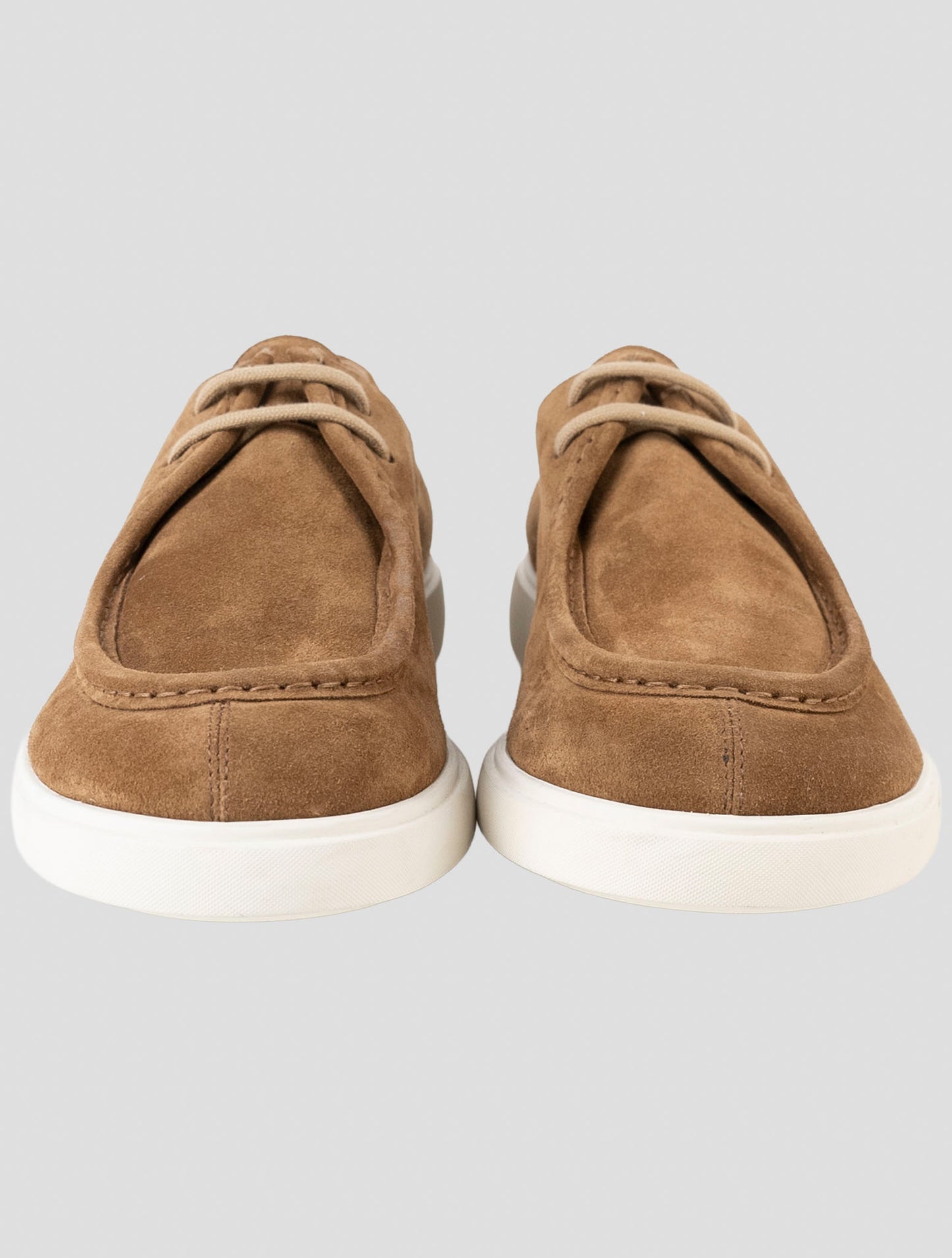 Kiton Brown Leather Suede Sneakers
