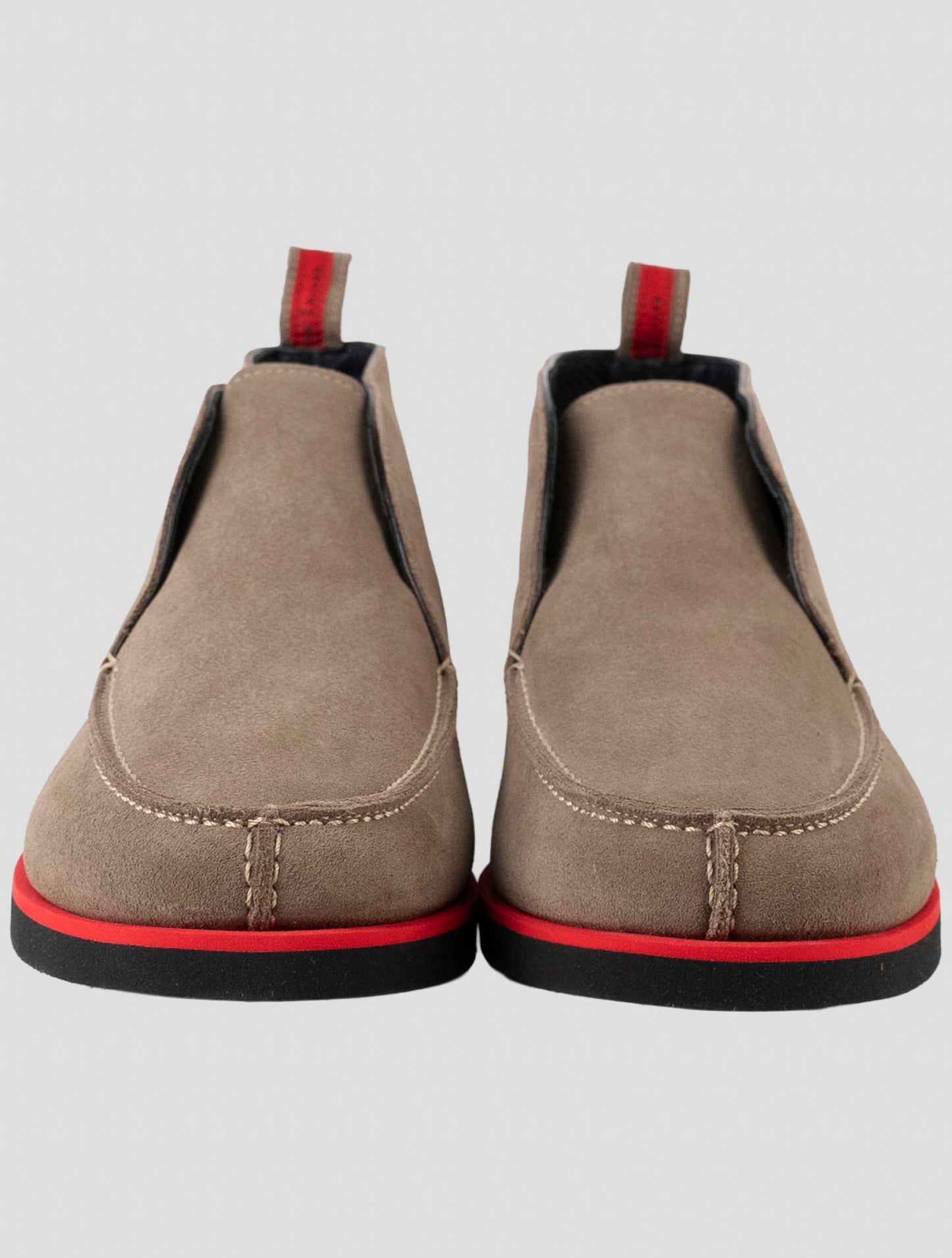 Kiton Brown Leather Suede Sneakers