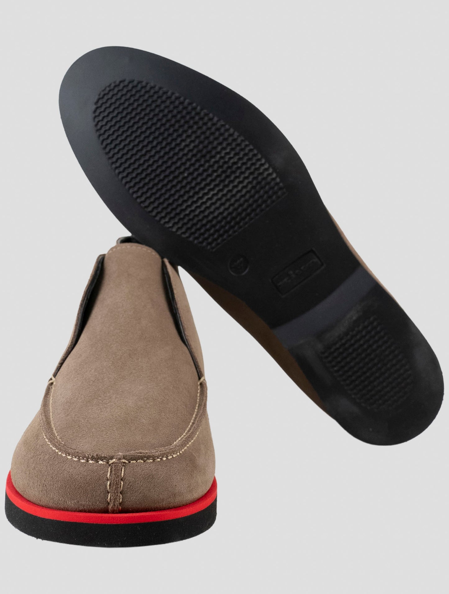 Kiton Brown Leather Suede Sneakers