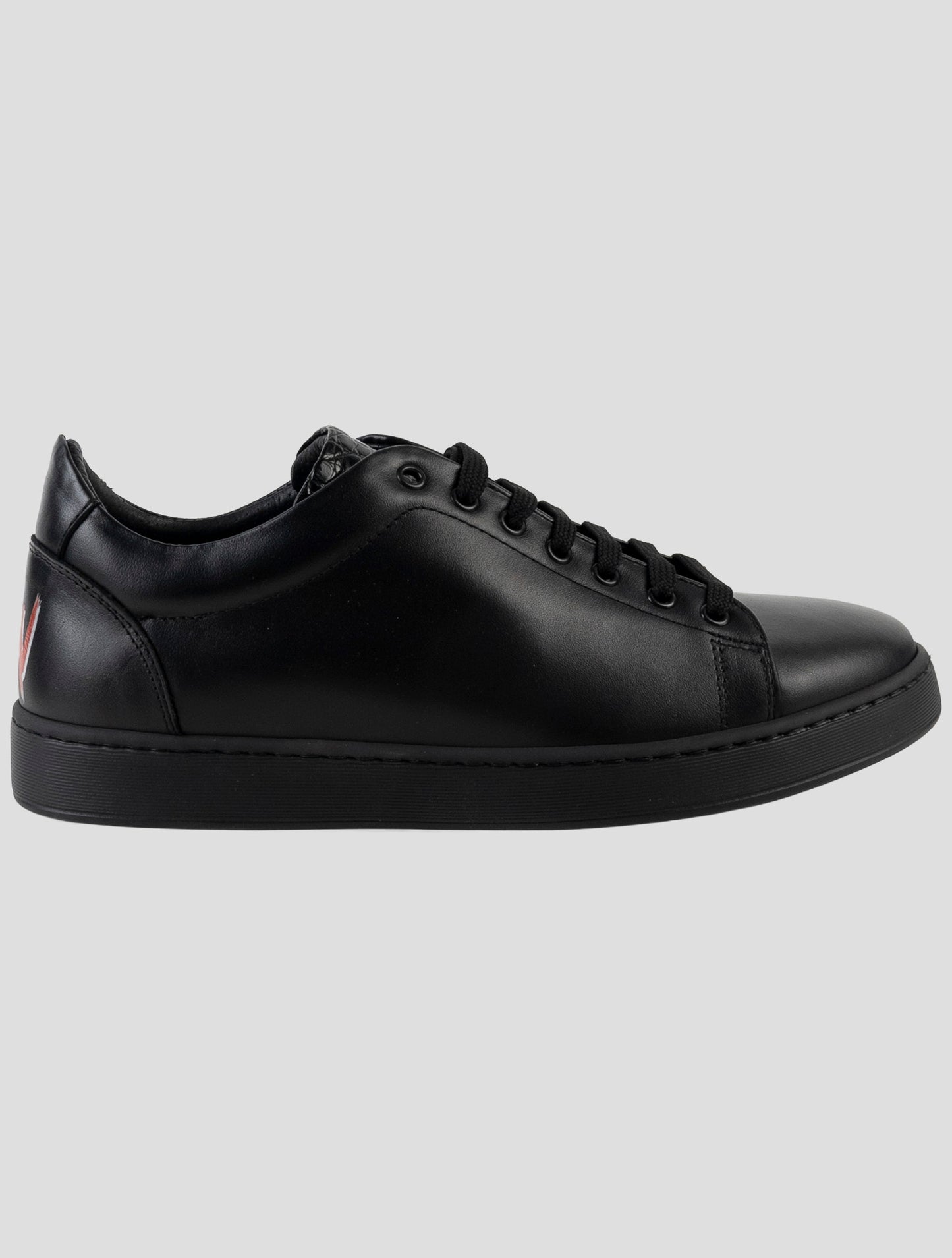 Kiton beige Leather Crocodile Leather Sneakers