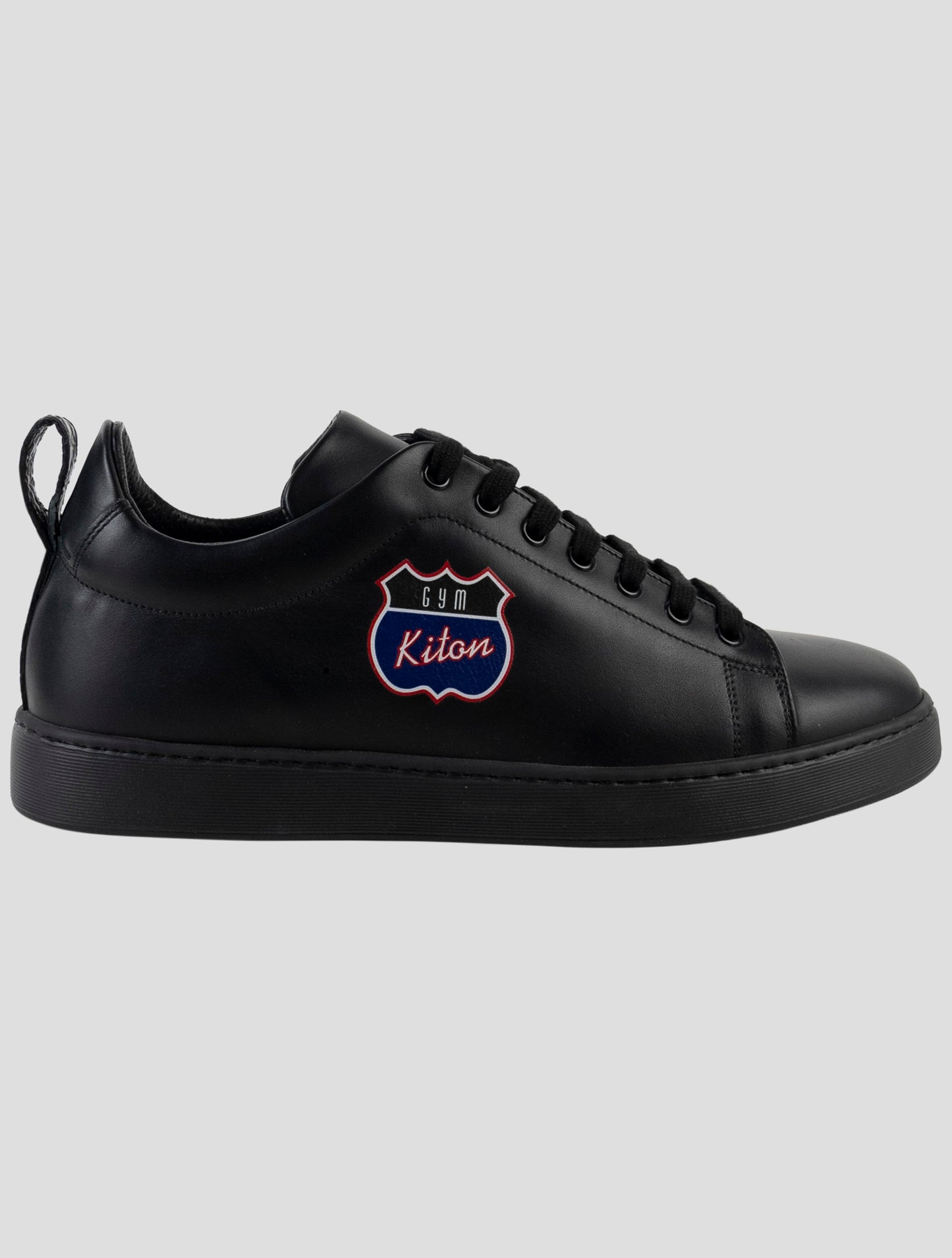 Kiton beige Leather And Leather Crocodile Sneakers