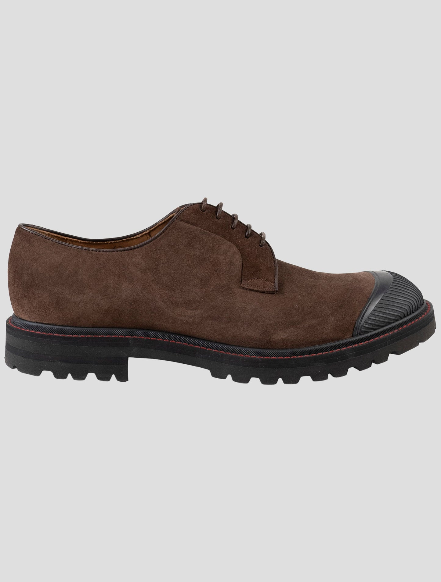 Kiton Brown Leather Suede Sneakers