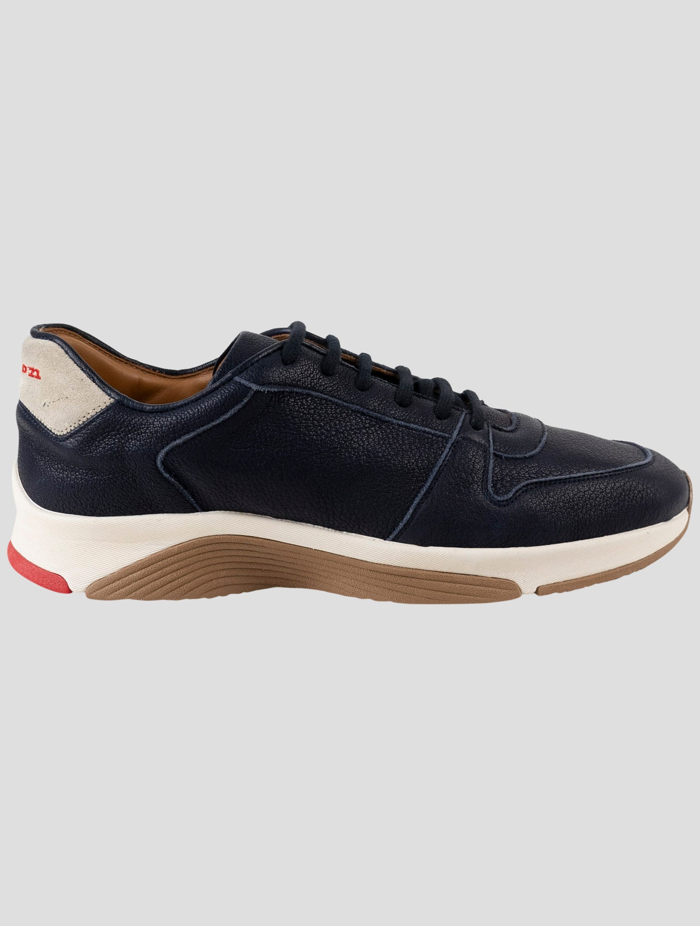 Kiton Blue Leather Sneakers