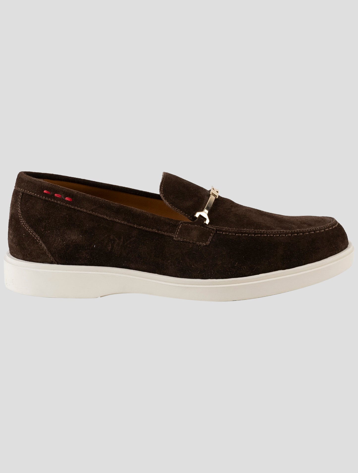 Kiton Brown Leather Suede Loafers