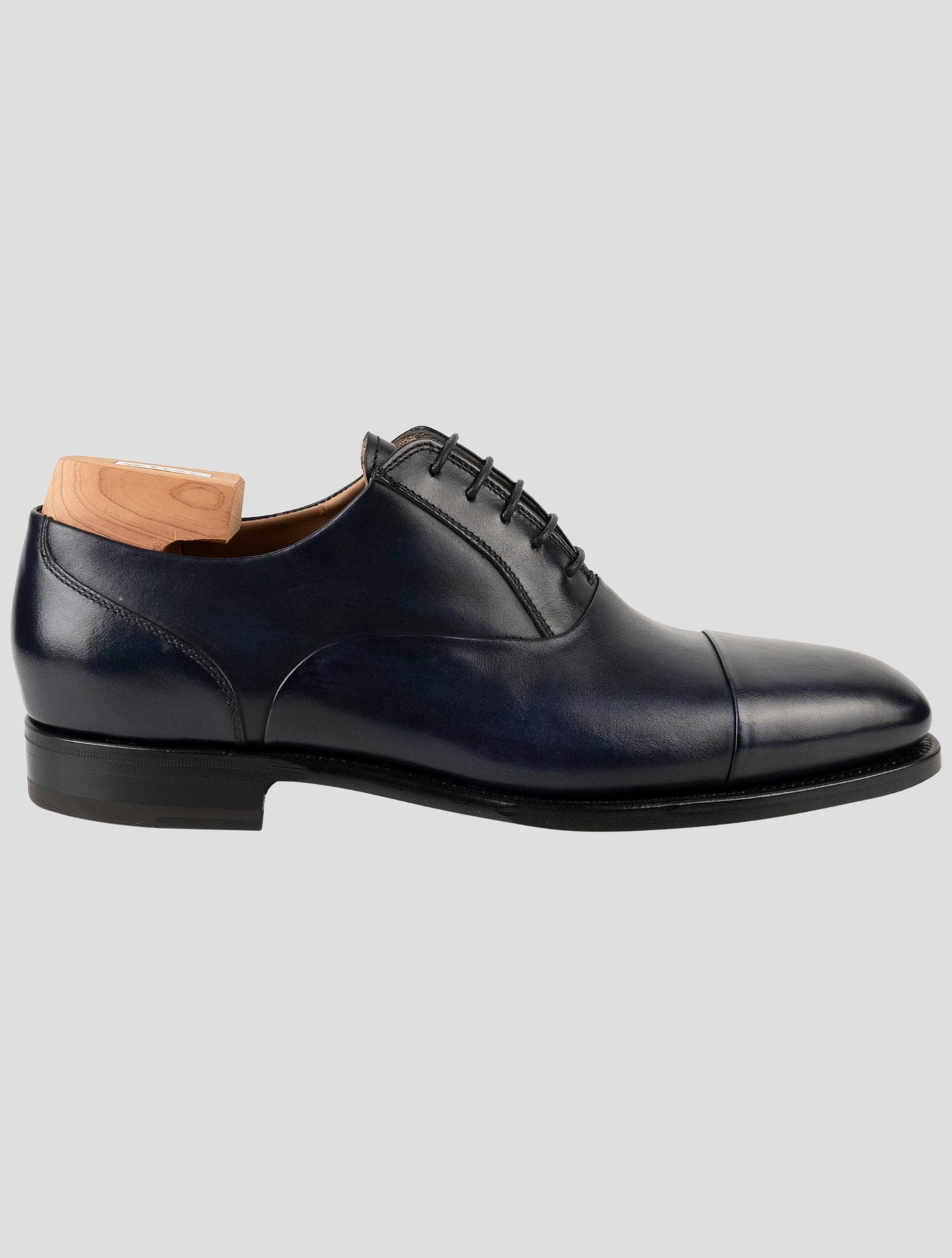 Kiton Blue Leather Dress Shoes