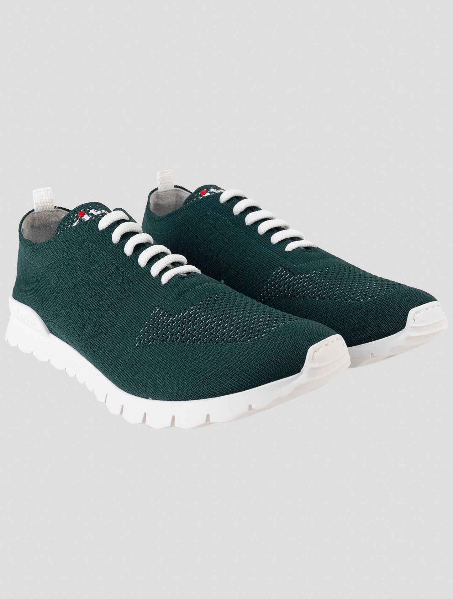Kiton Green Cotton Ea Sneakers