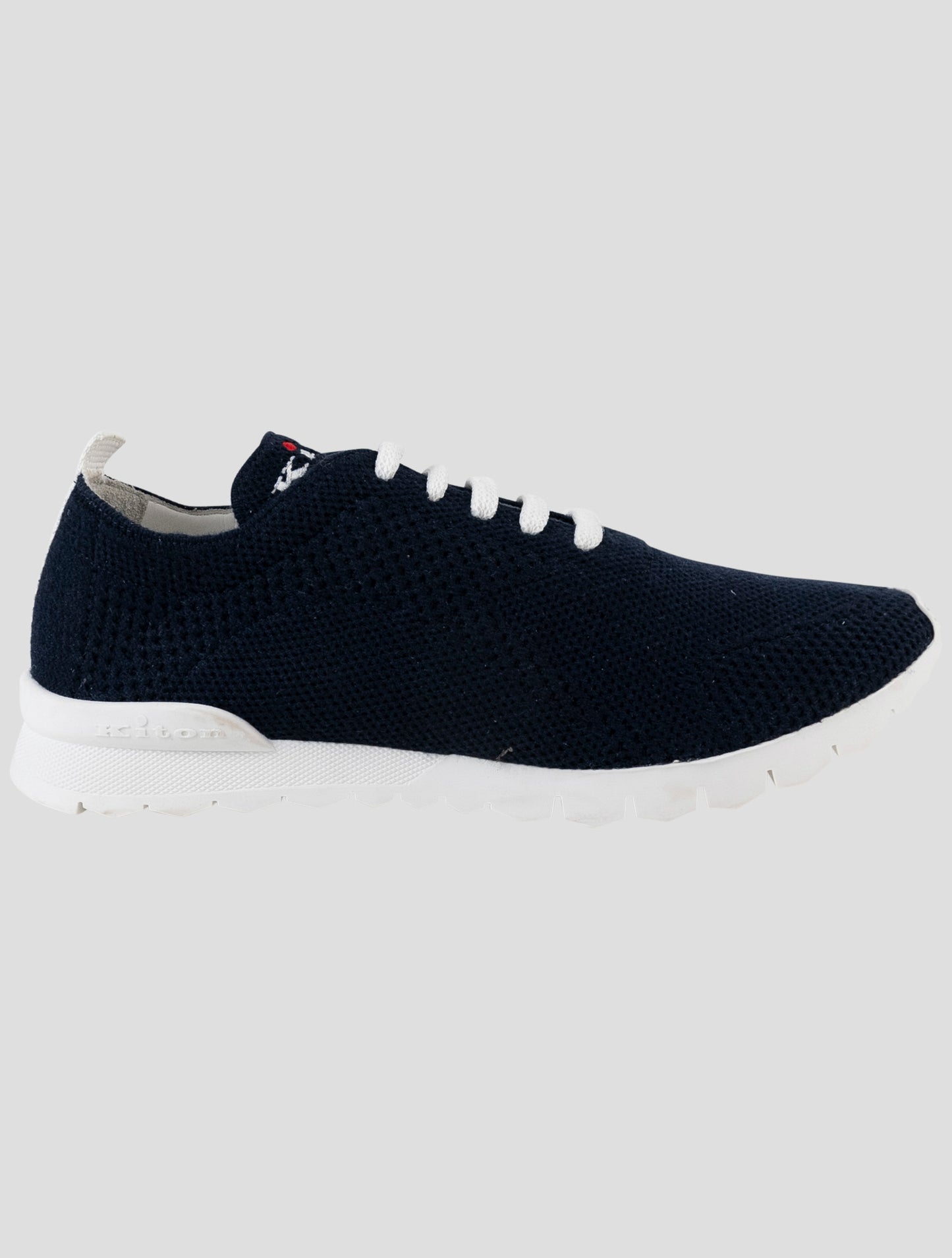 Kiton Blue Cotton Ea Sneakers