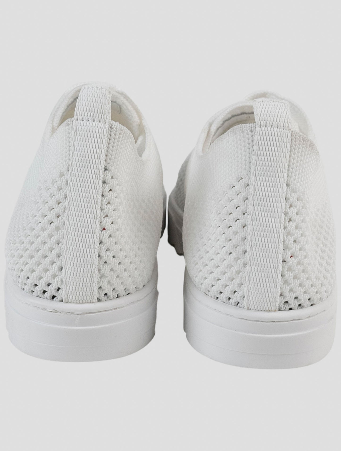 Kiton White Cotton Ea Sneakers