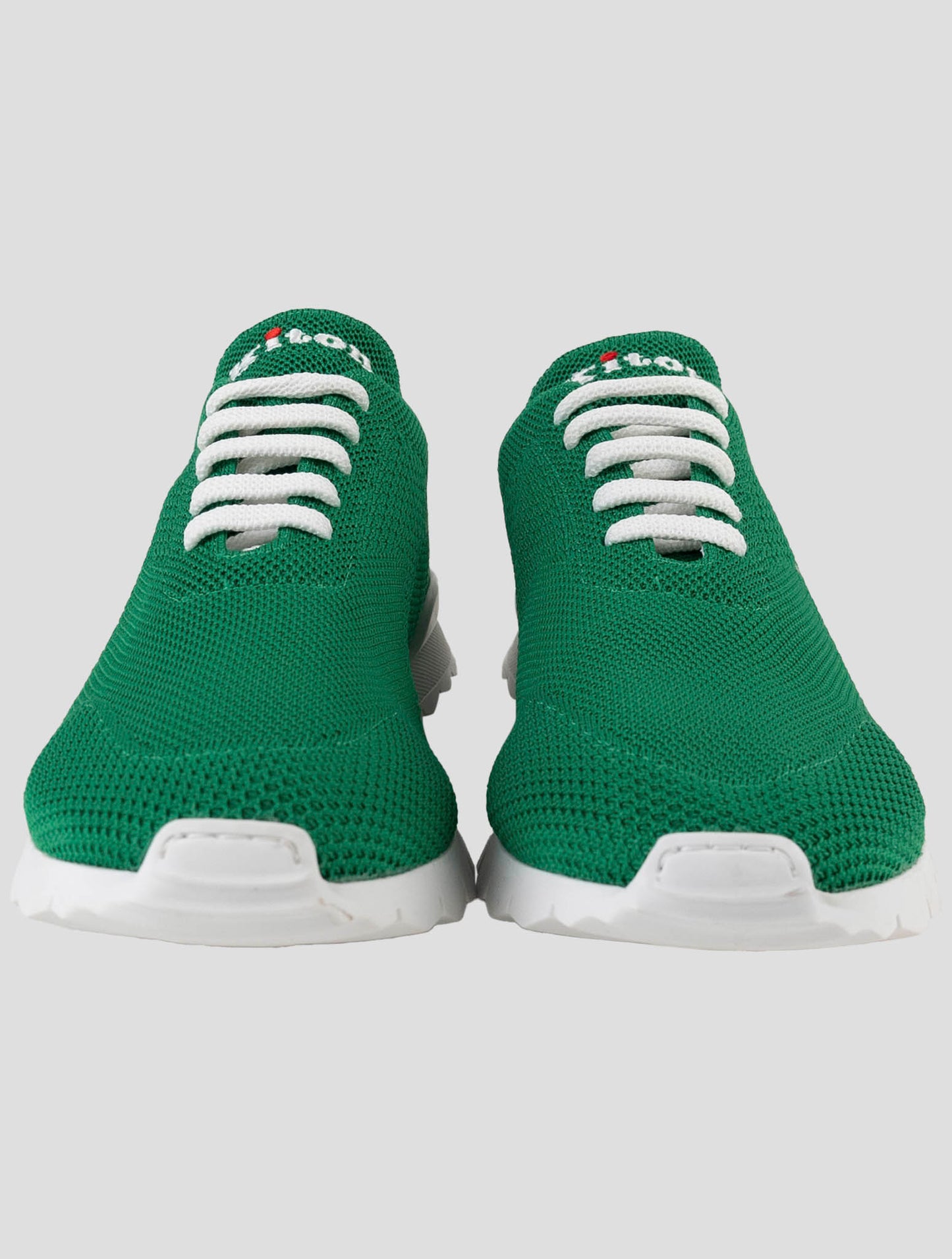 Kiton Green Cotton Ea Sneakers