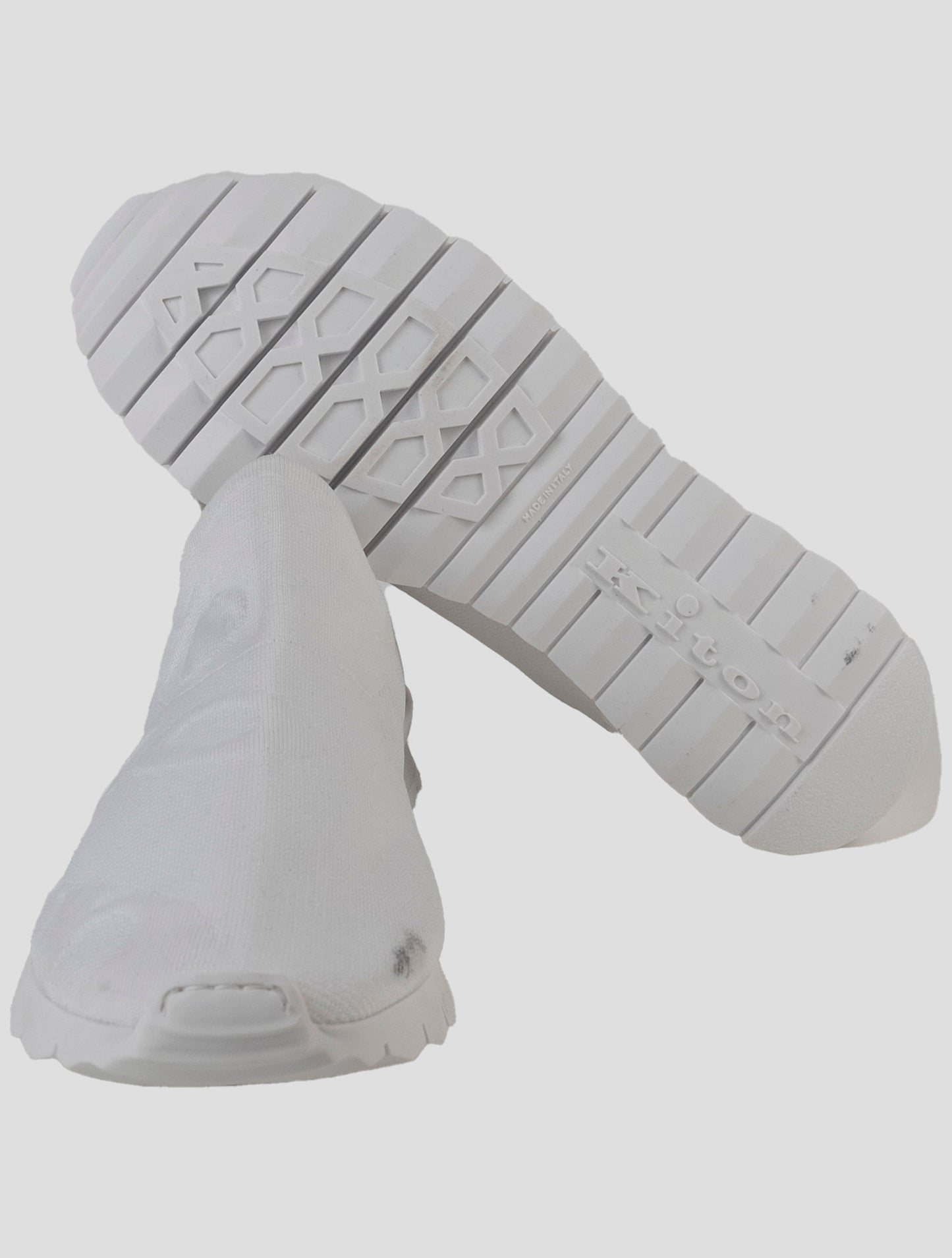 Kiton White Pl Ea Sneakers