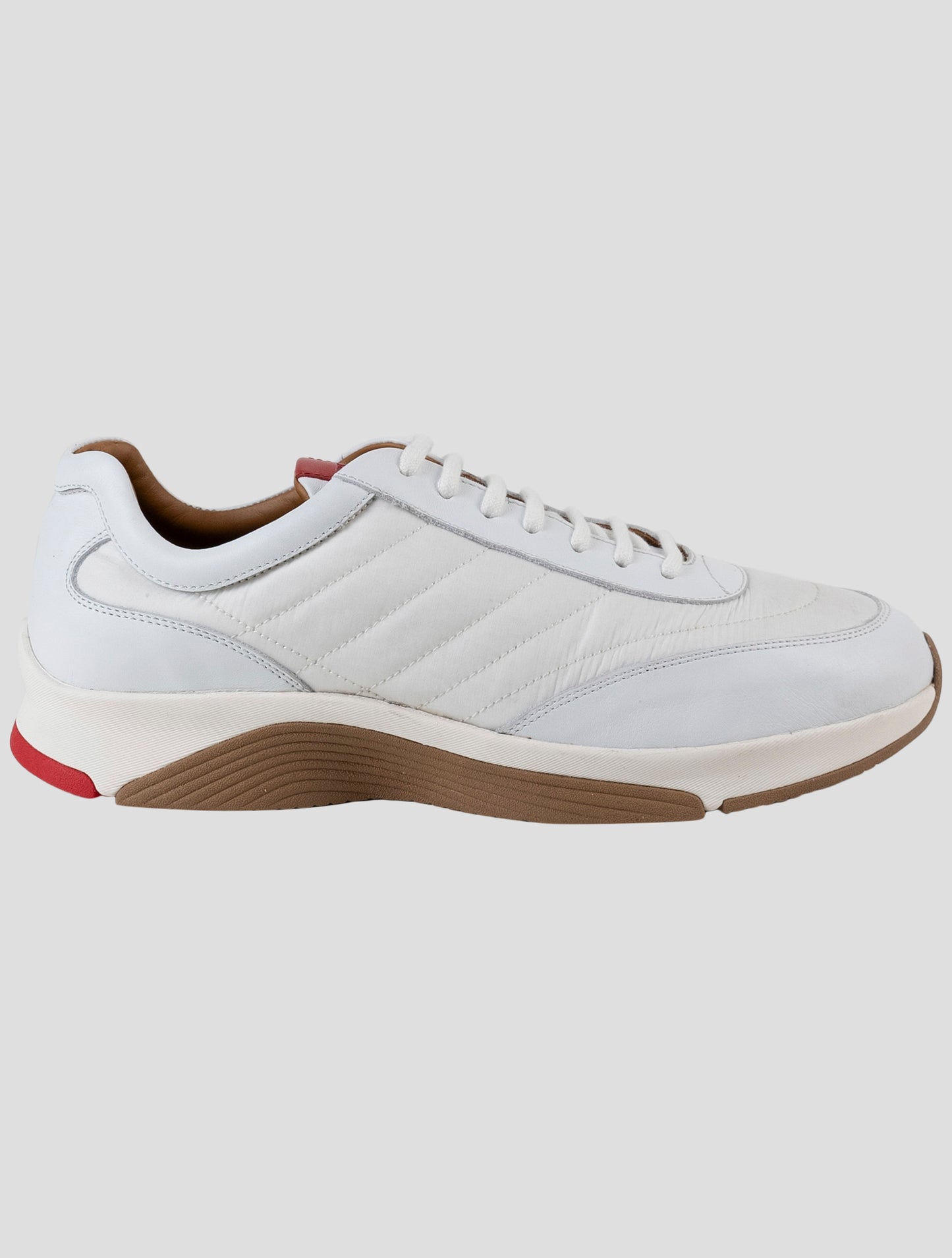 Kiton White Leather Sneakers