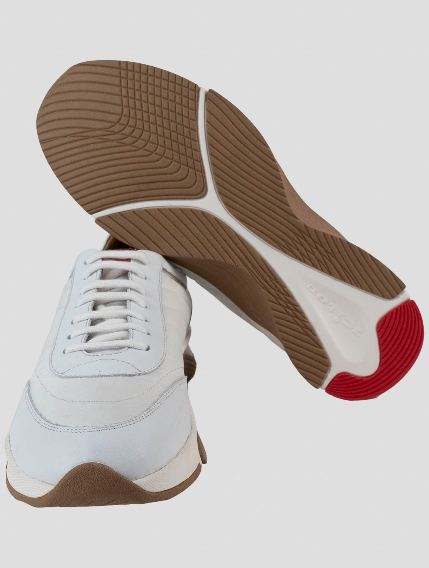 Kiton White Leather Sneakers