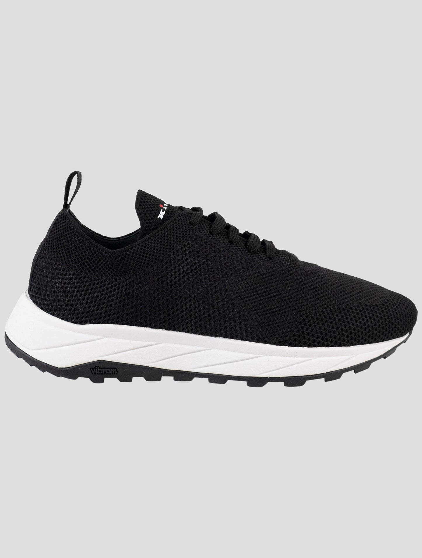 Kiton Black Pl Tpu Wool Sneakers