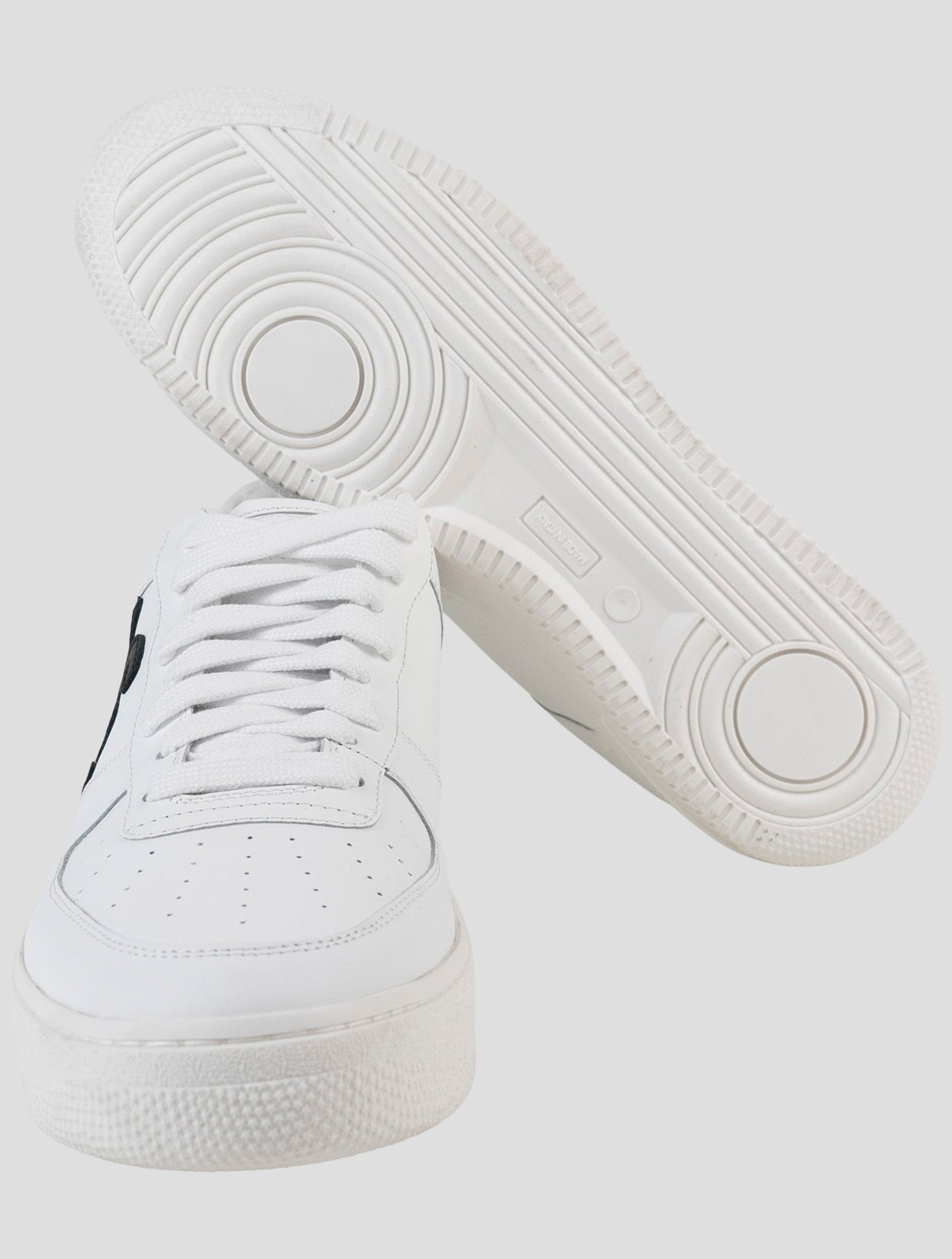 Kiton White Leather Sneakers