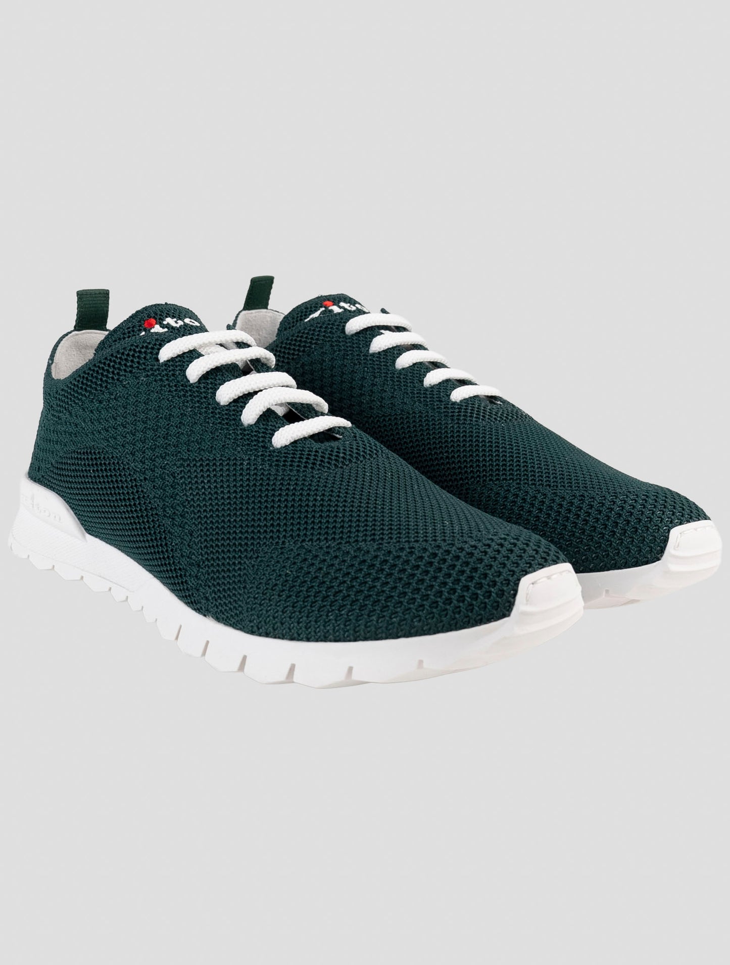 Kiton Green Cotton Ea Sneakers