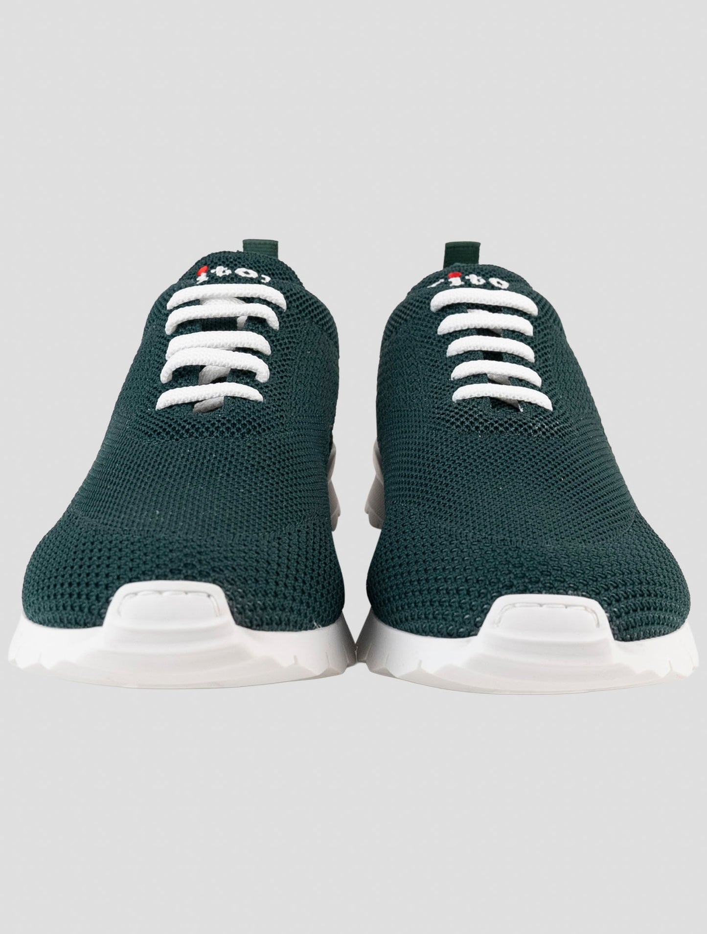Kiton Green Cotton Ea Sneakers