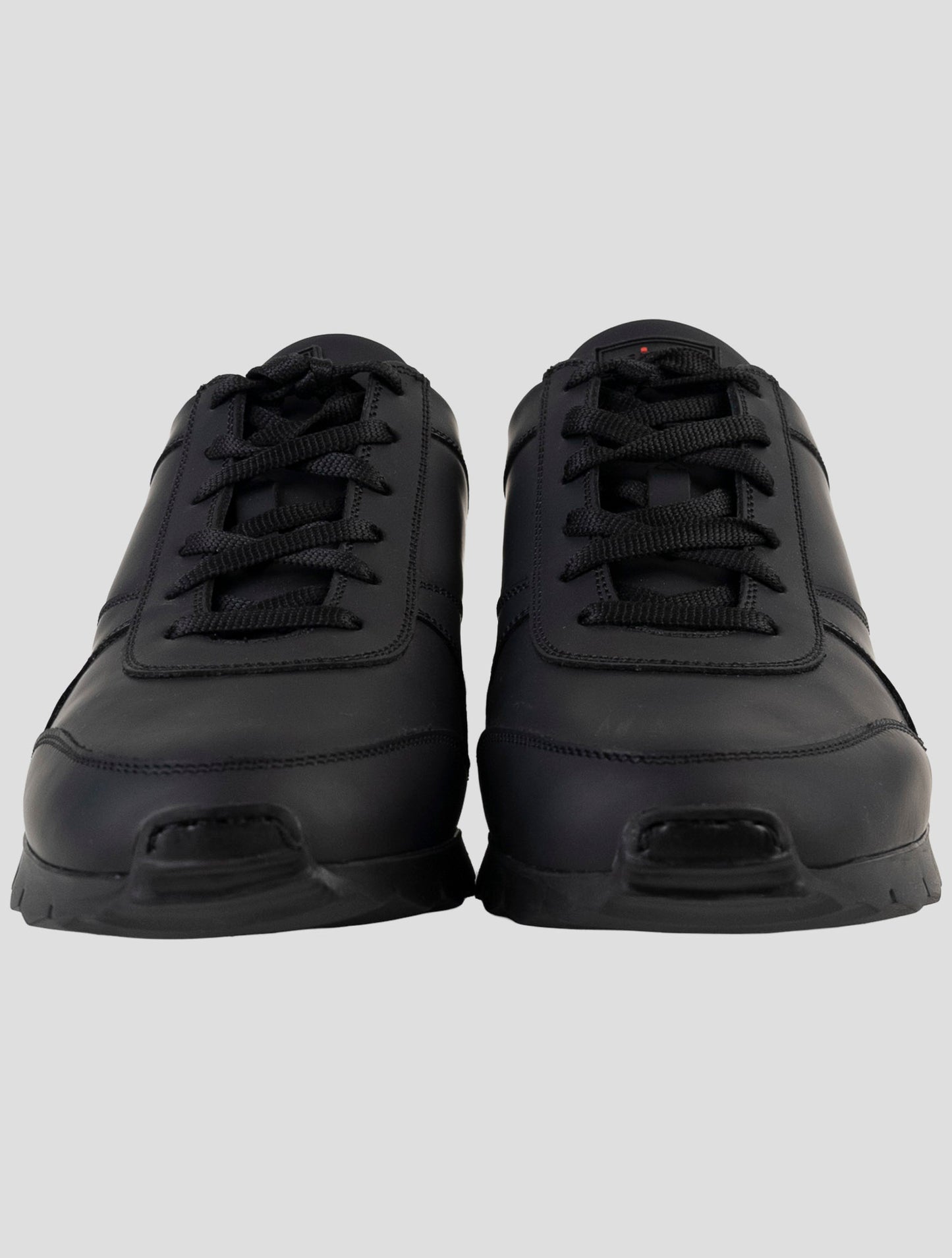 Kiton Black Leather Sneakers
