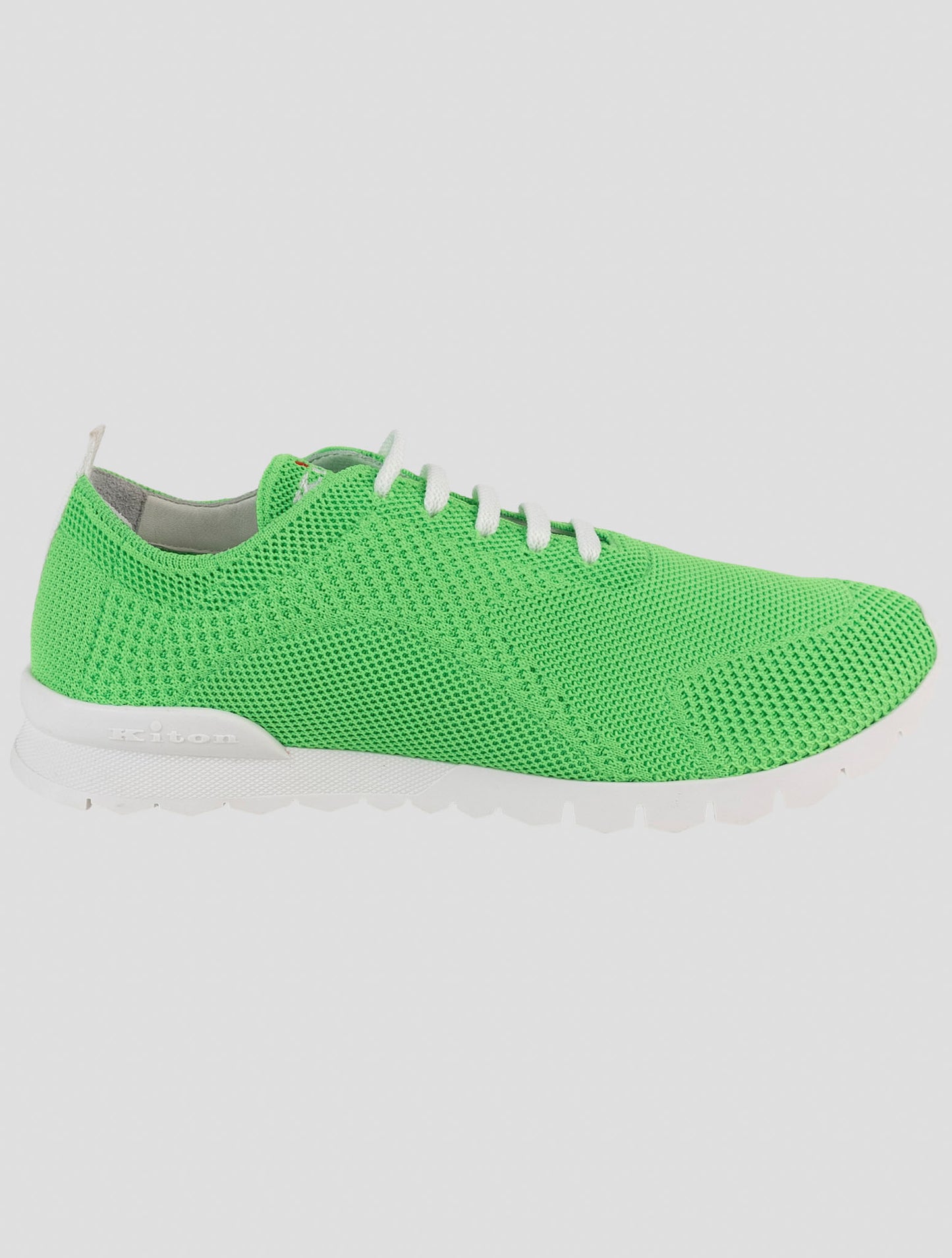 Kiton Green Cotton Ea Sneakers