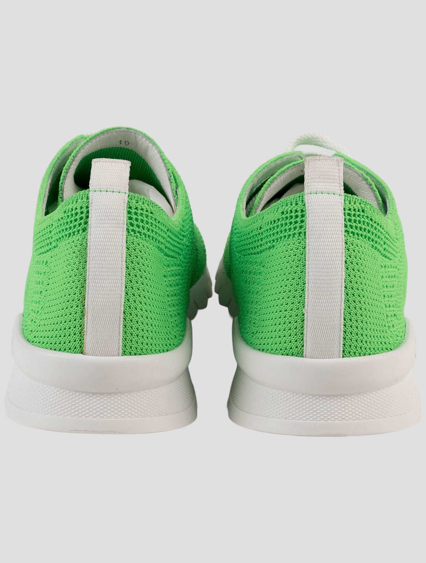 Kiton Green Cotton Ea Sneakers