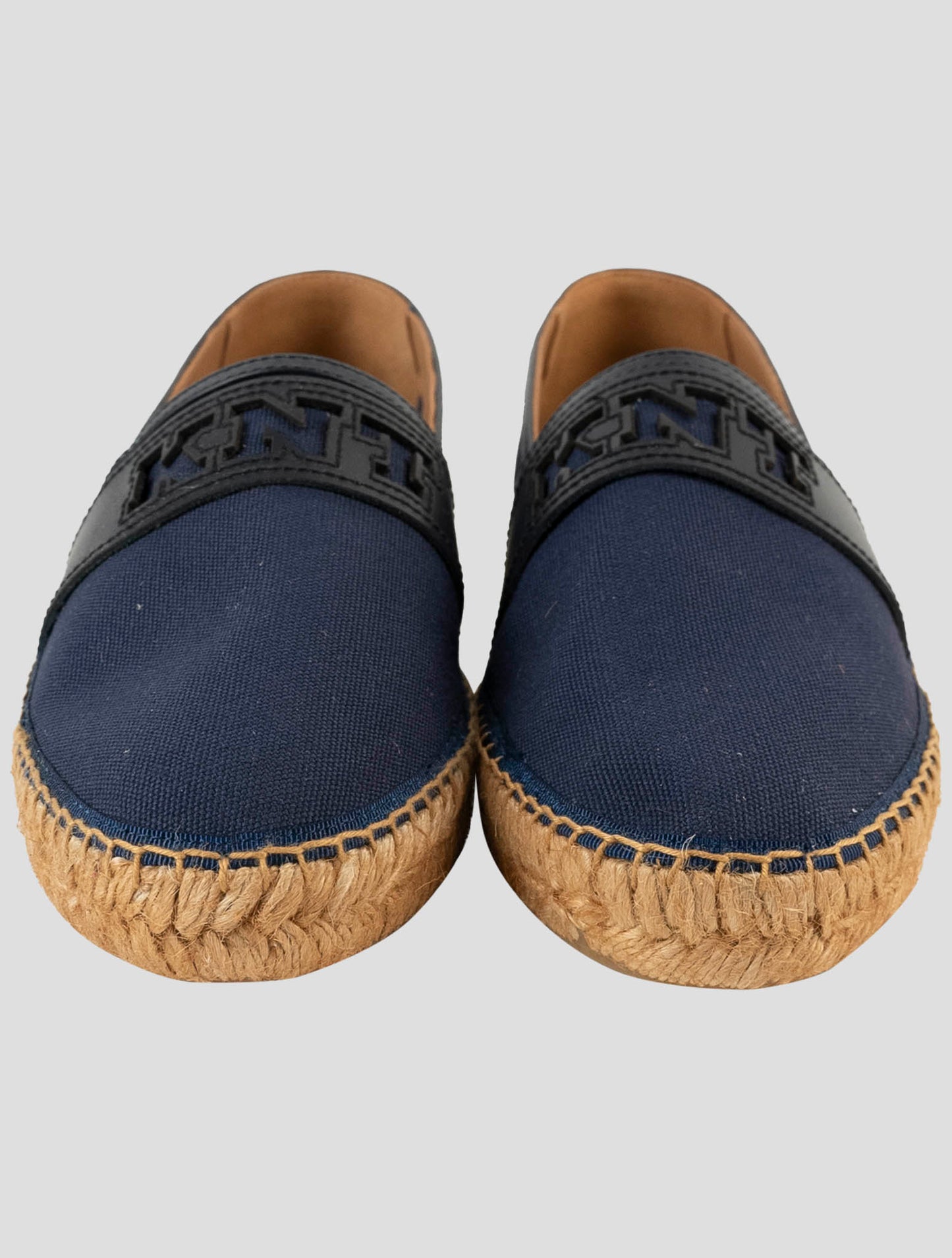 Kiton Knt Blue Cotton Espadrillas