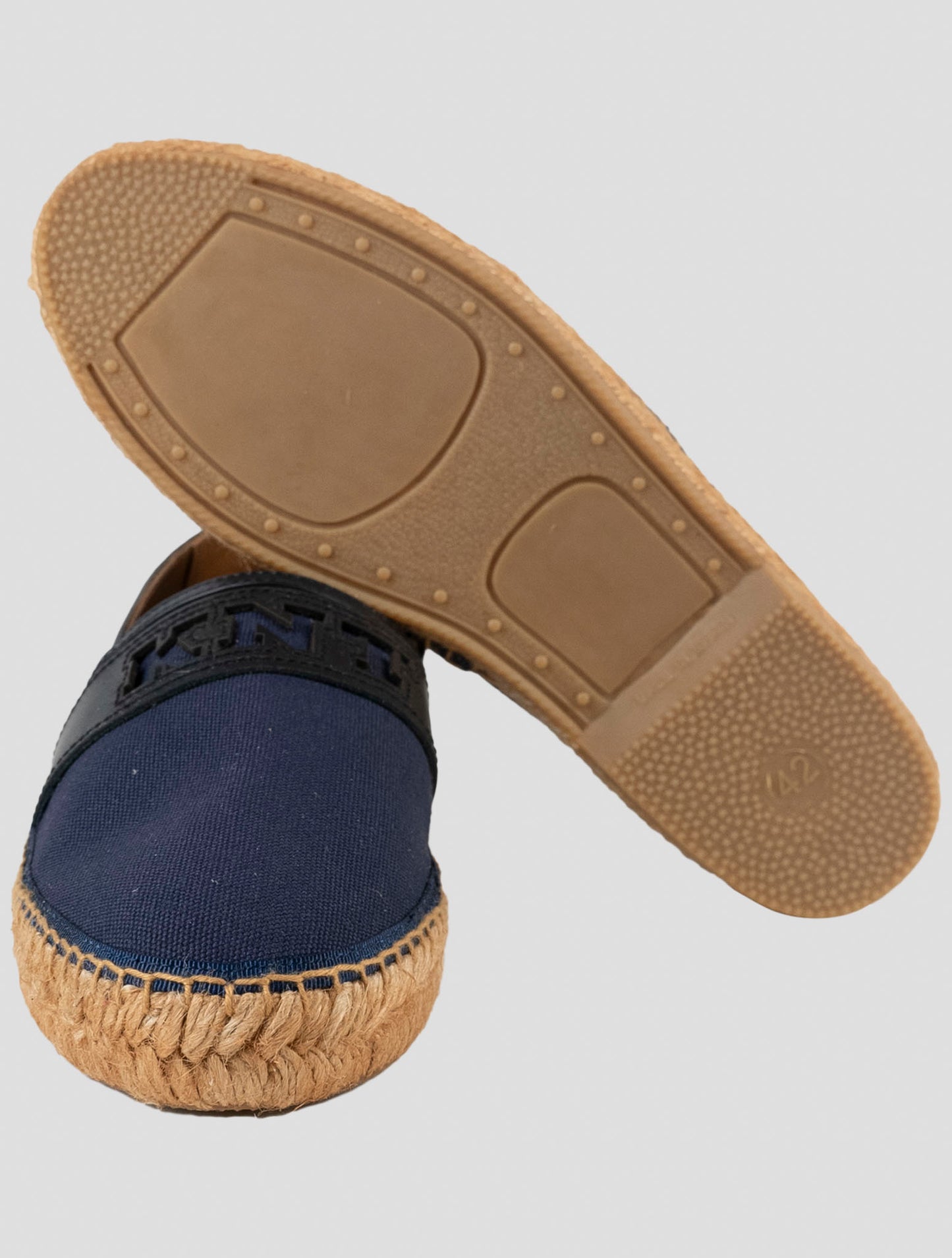 Kiton Knt Blue Cotton Espadrillas