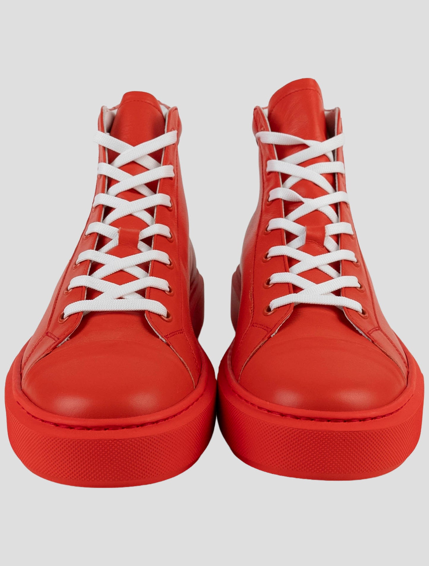 Kiton Knt Red Leather Boots