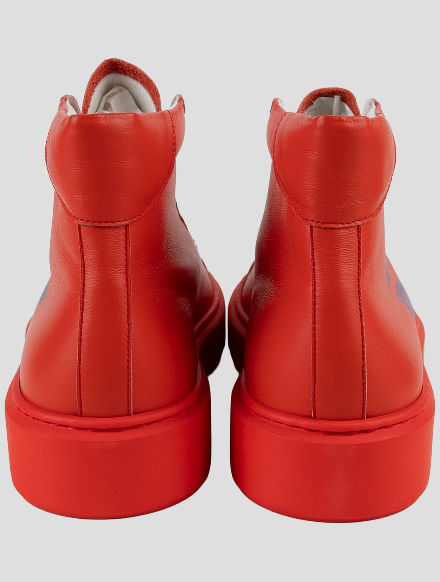 Kiton Knt Red Leather Boots
