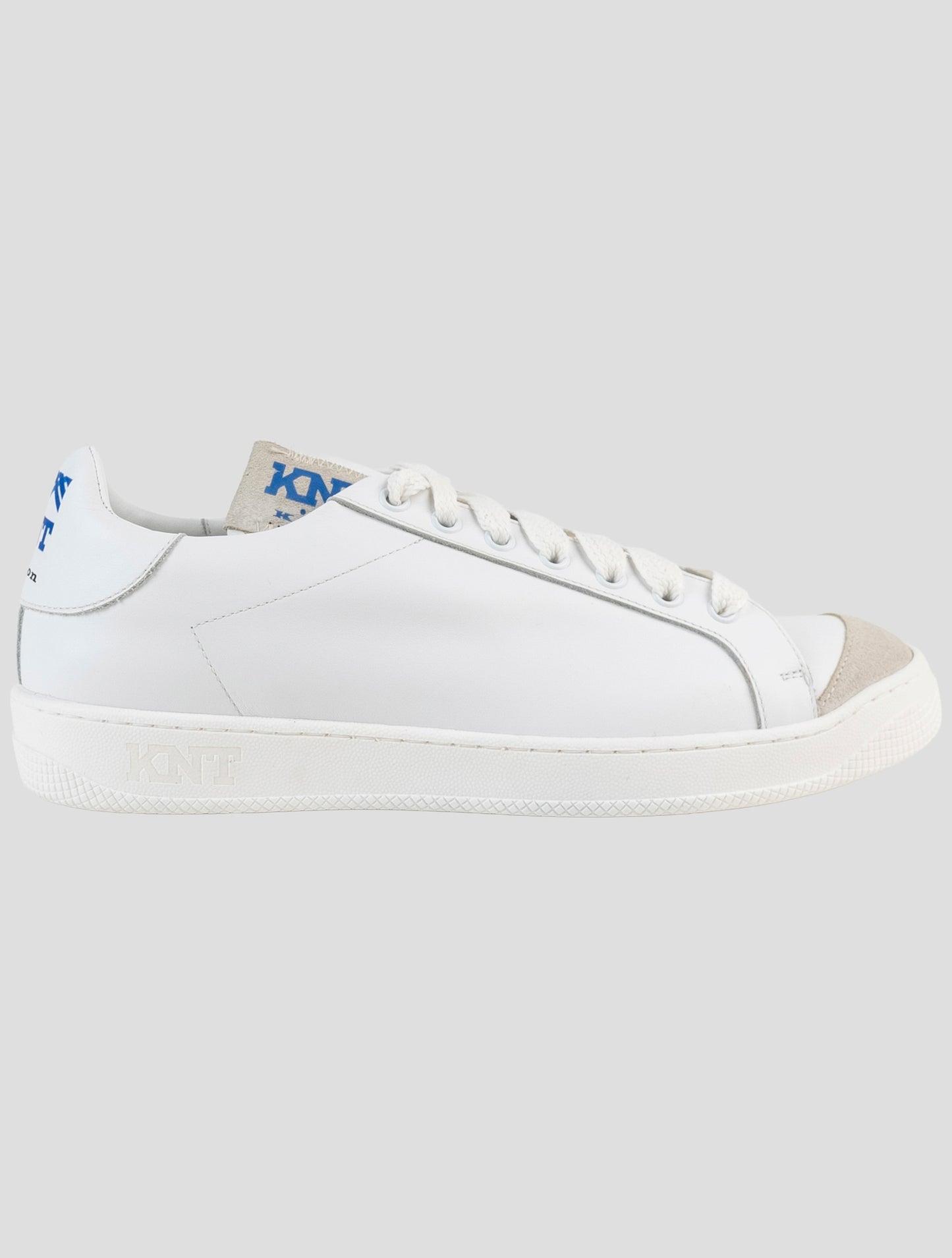 Kiton Knt White Leather Sneakers
