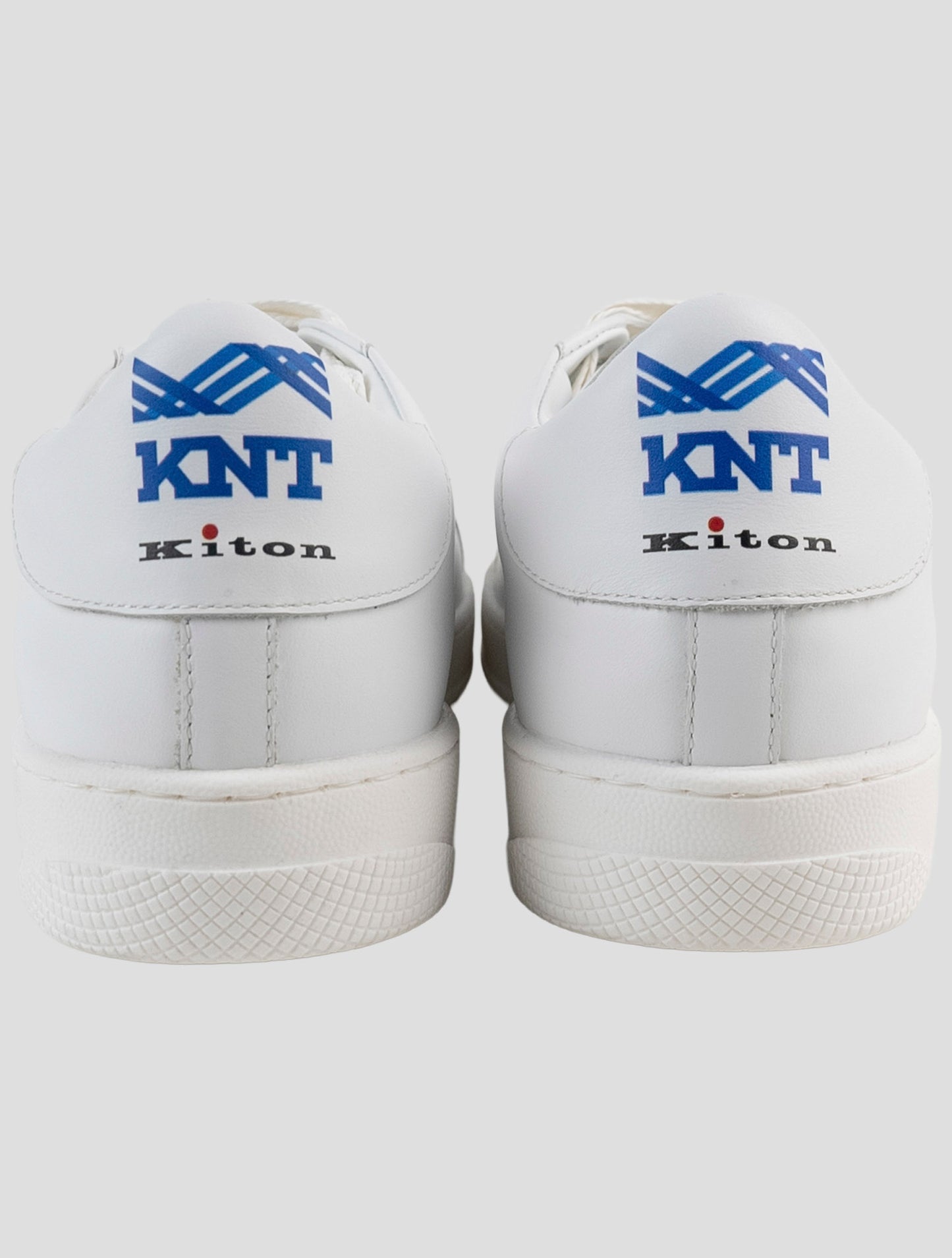 Kiton Knt White Leather Sneakers