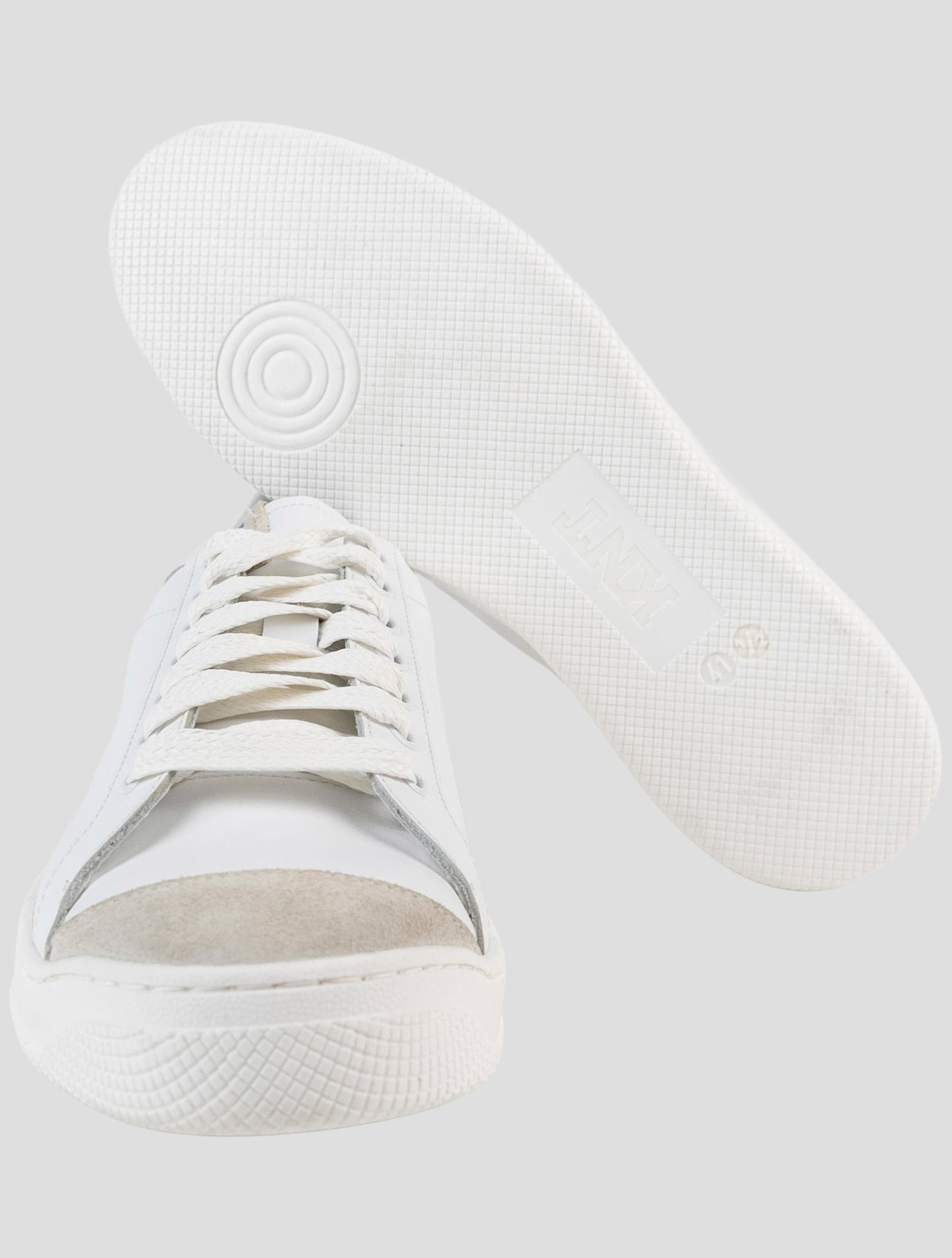 Kiton Knt White Leather Sneakers