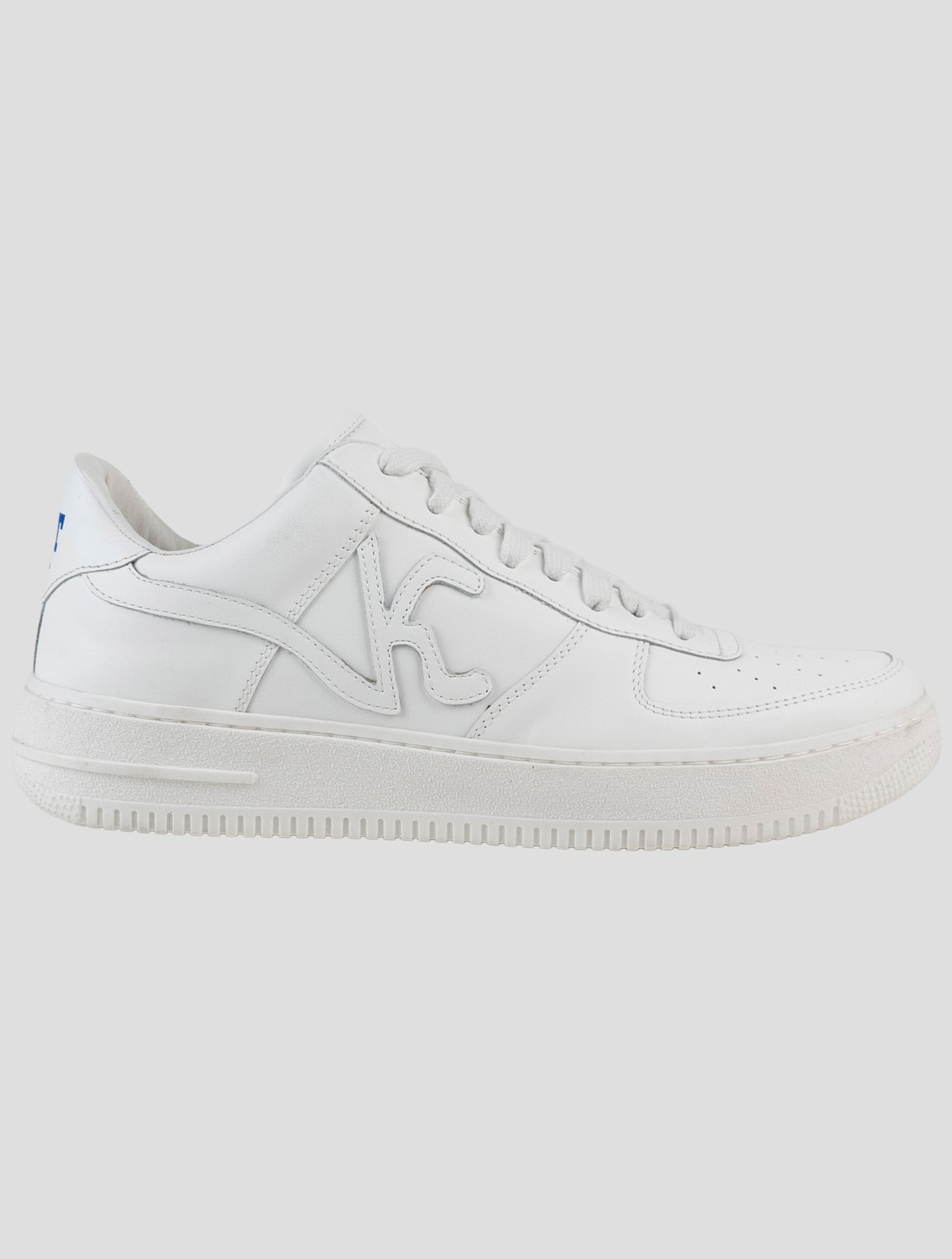 Kiton Knt White Leather Sneakers