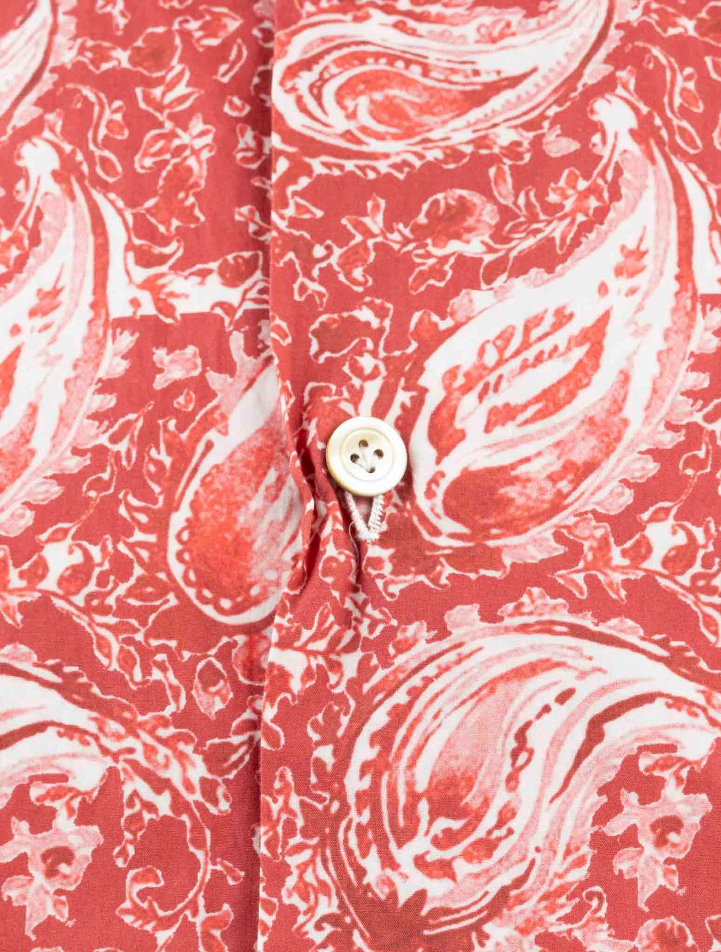 Kiton Red Cotton Shirt
