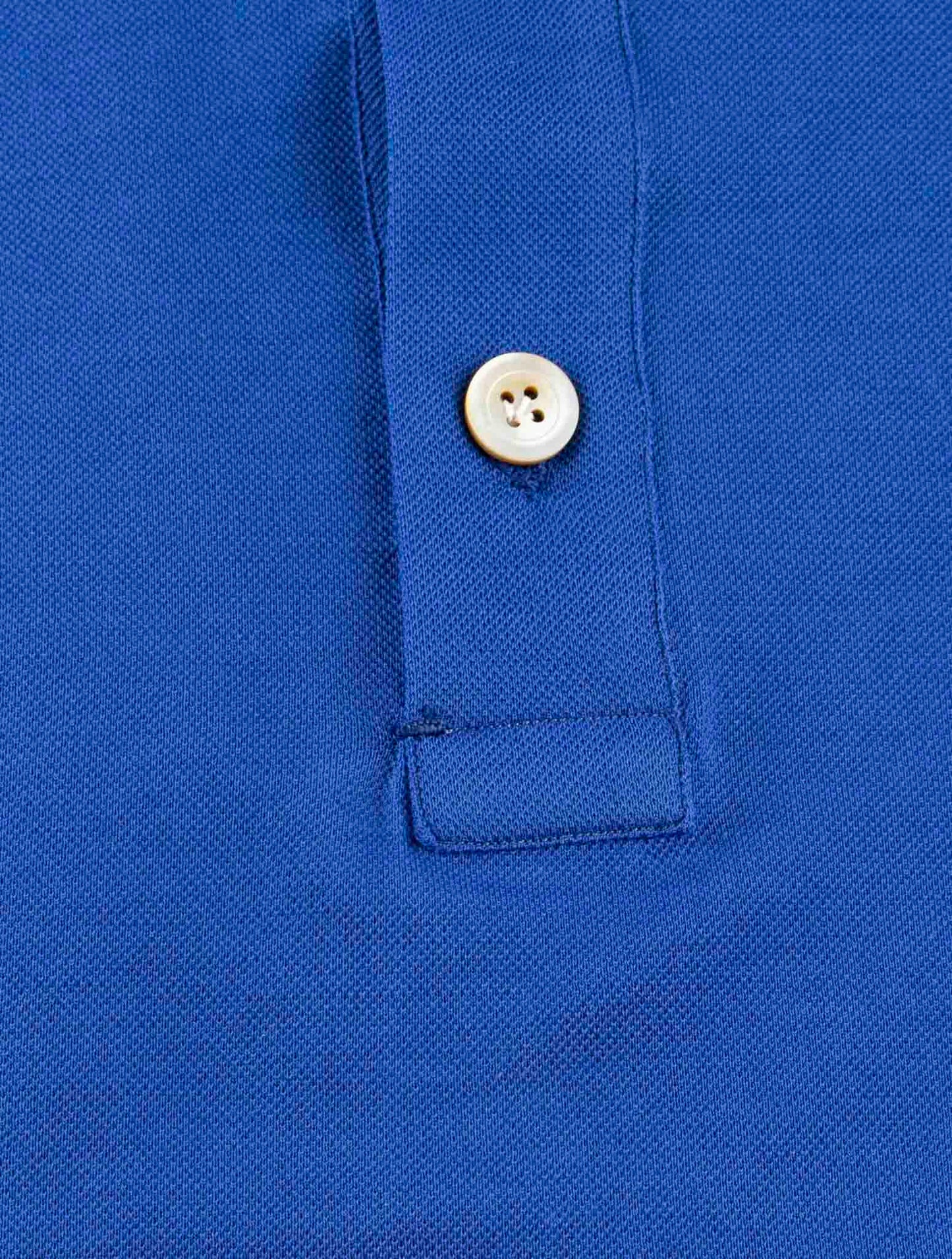 Kiton Blue Cotton Sweater Polo