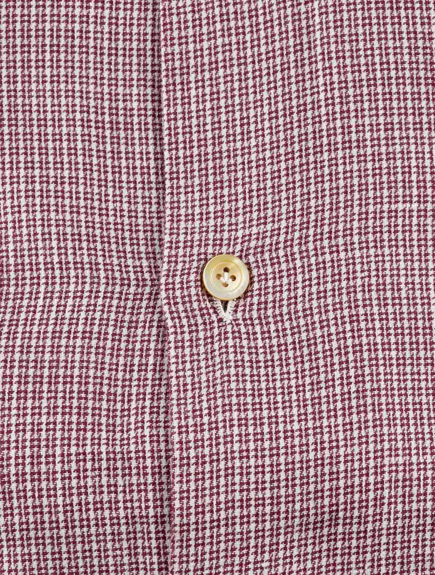 Kiton Red White Cotton Shirt