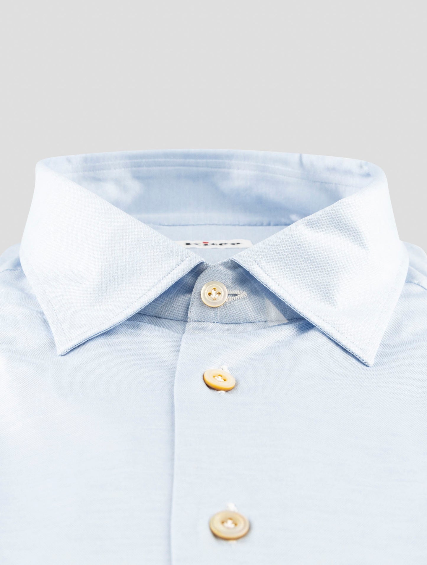 Kiton Light Blue Cotton Shirt