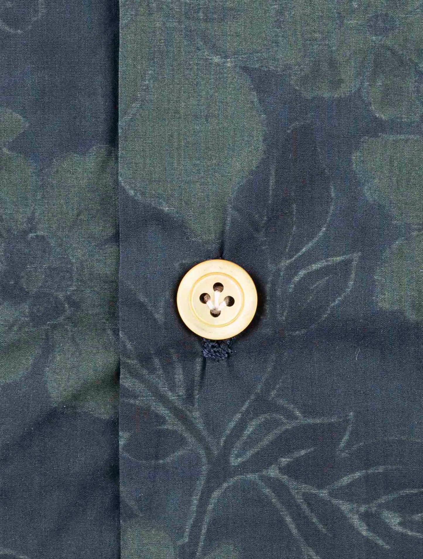 Kiton Green Blue Cotton Shirt