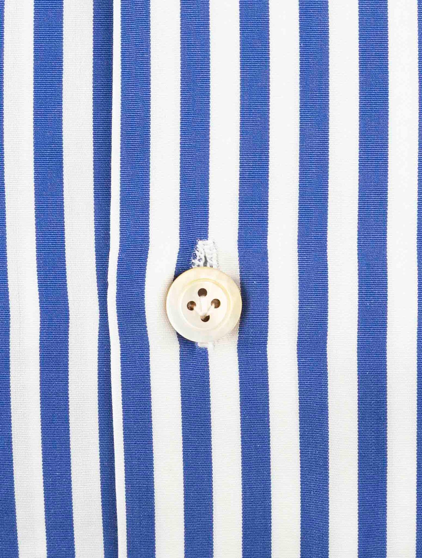 Kiton Blue White Cotton Shirt