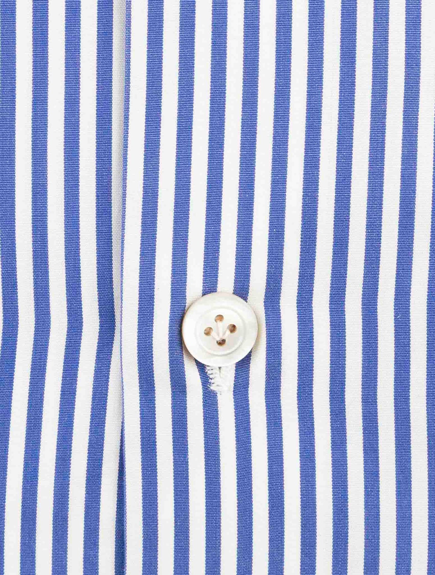Kiton Blue White Cotton Shirt