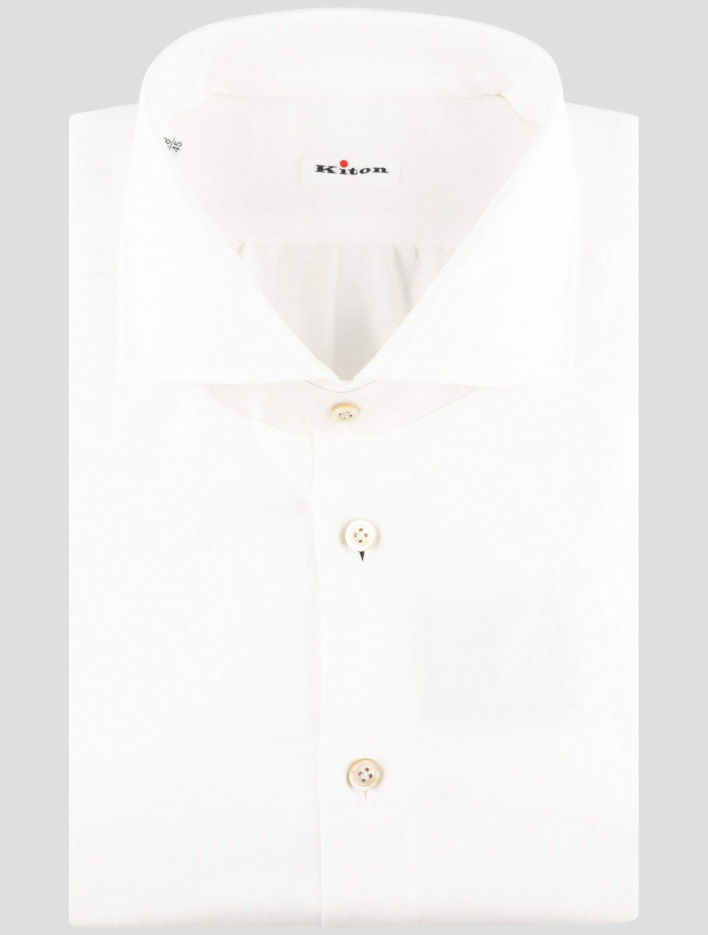 Kiton White Cotton Shirt
