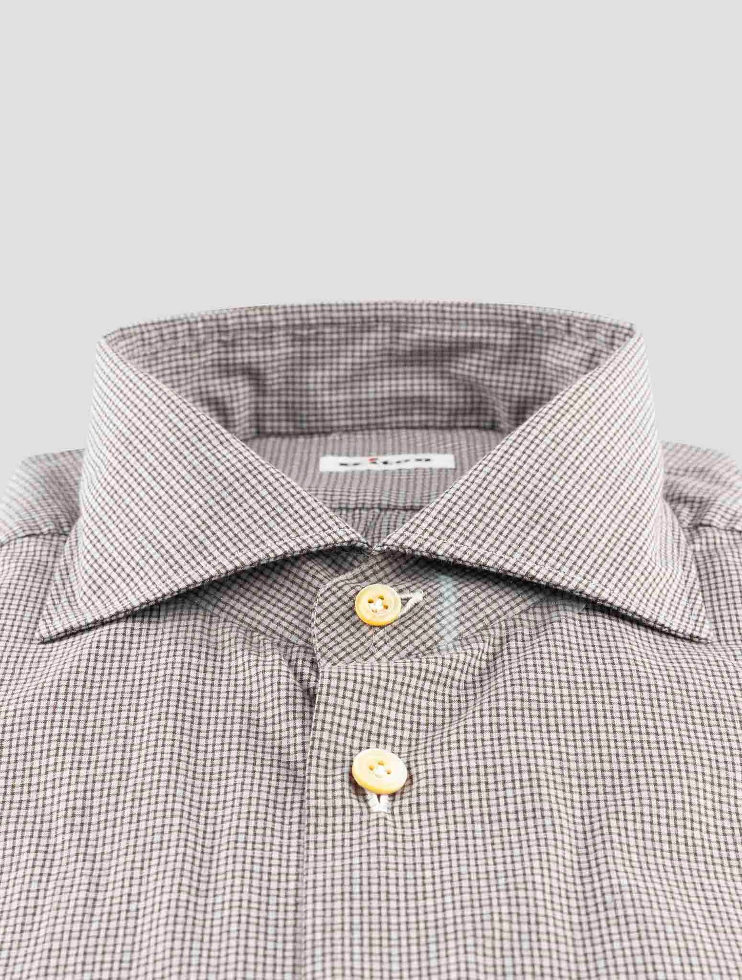 Kiton Brown Cotton Shirt