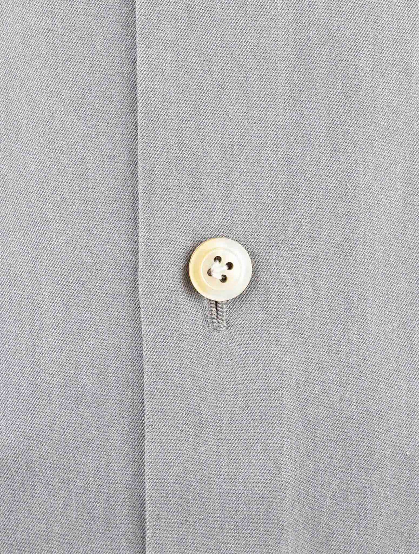 Kiton Gray Cotton Shirt