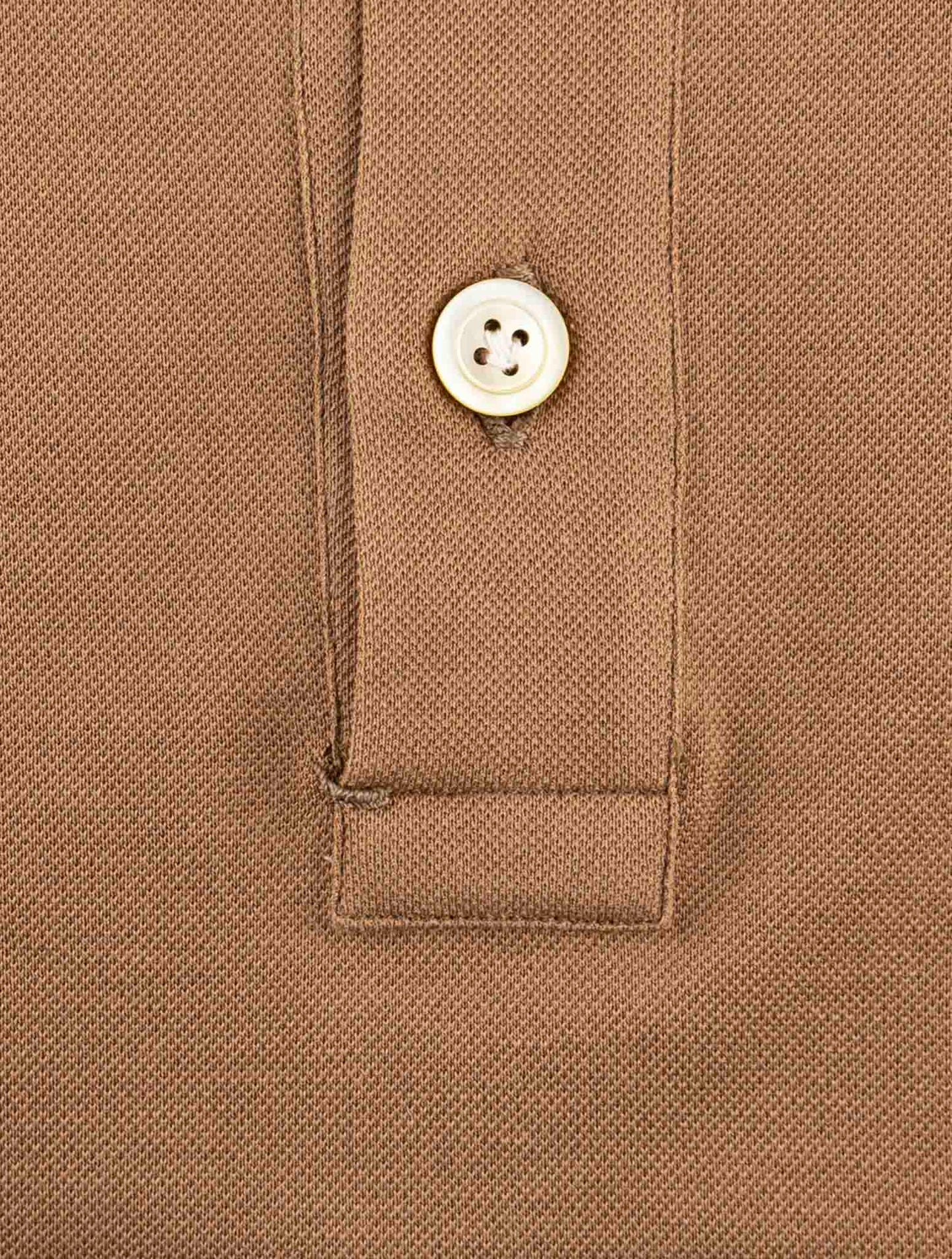 Kiton Brown Cotton Sweater Polo