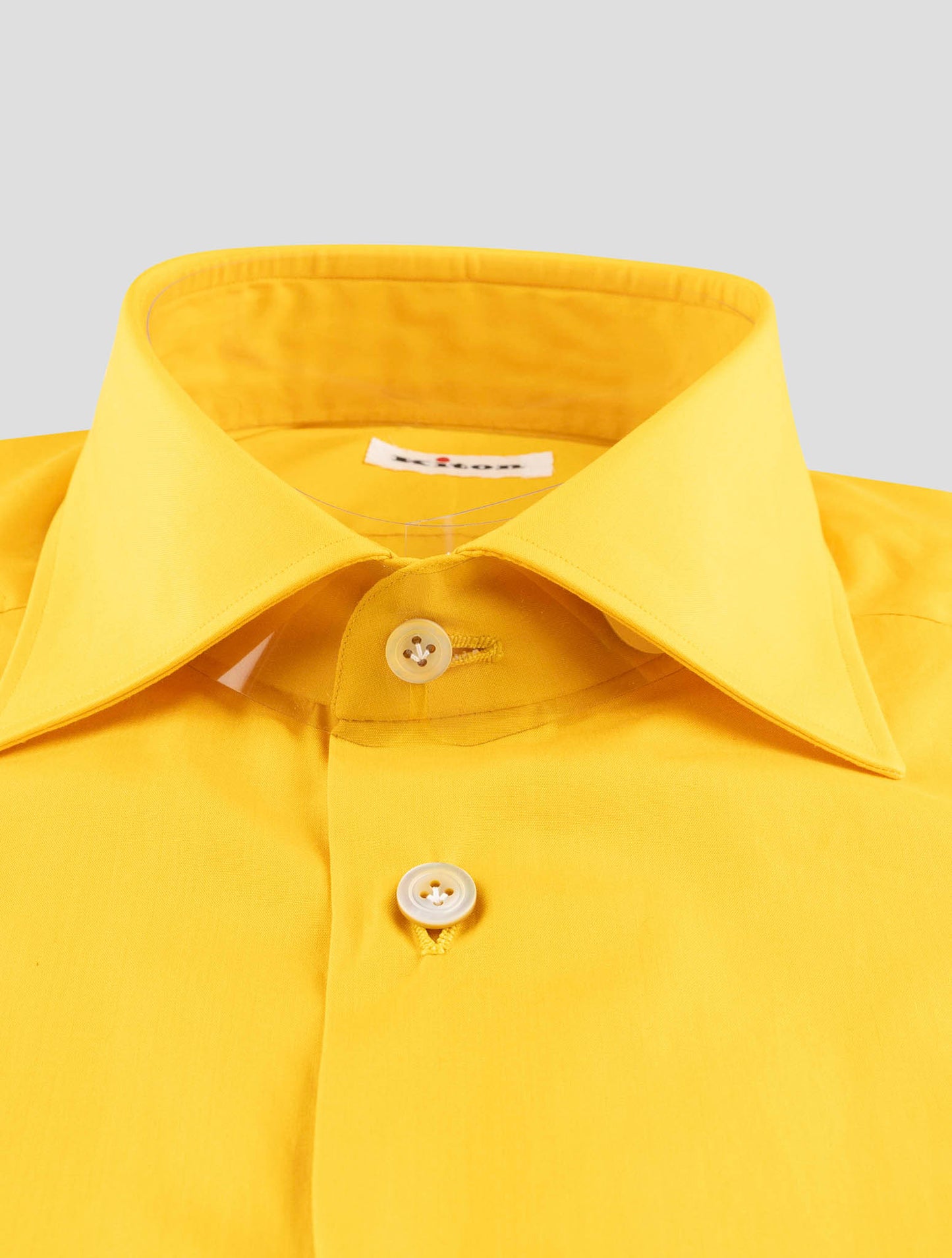 Kiton Yellow Cotton Shirt