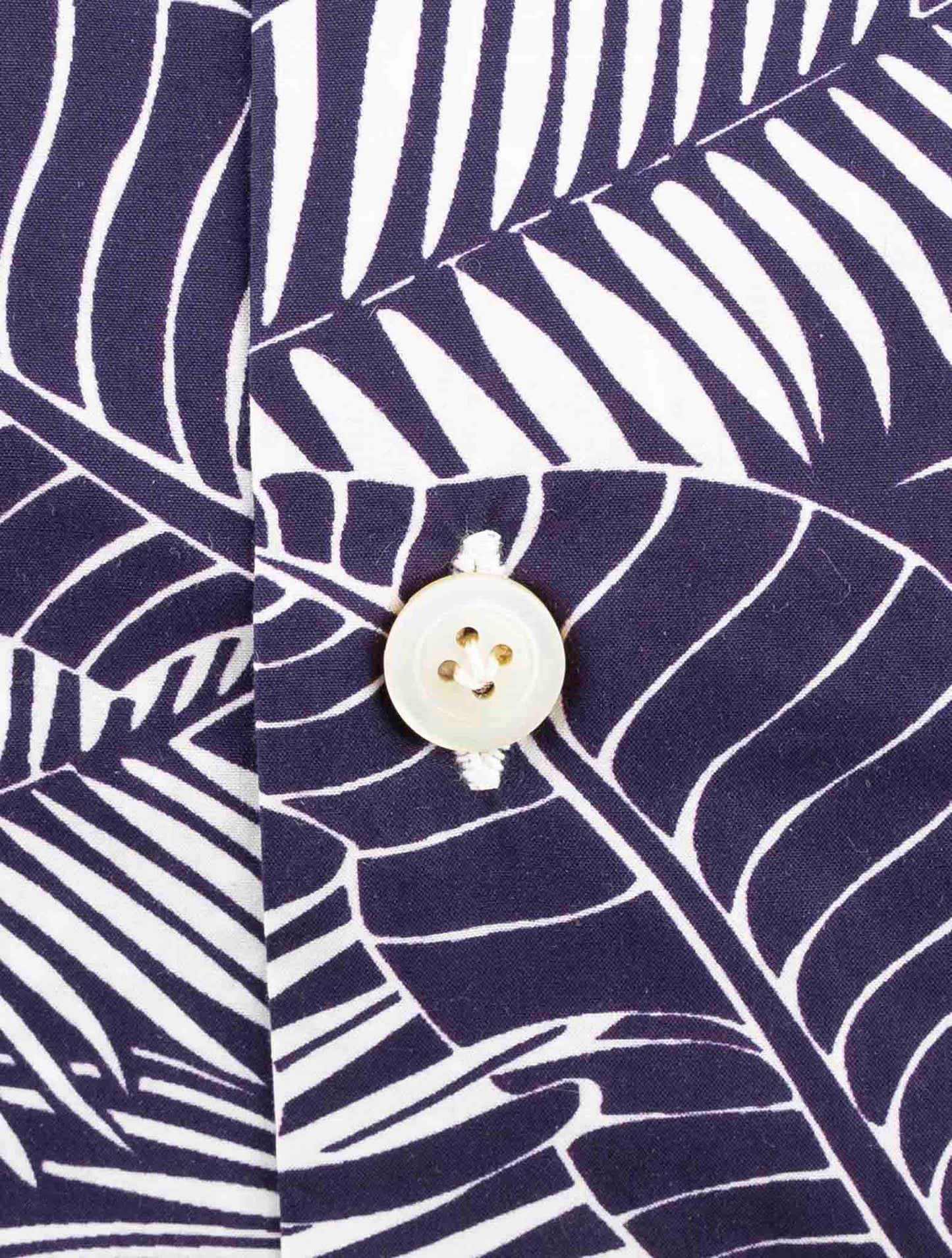 Kiton Blue Cotton Shirt