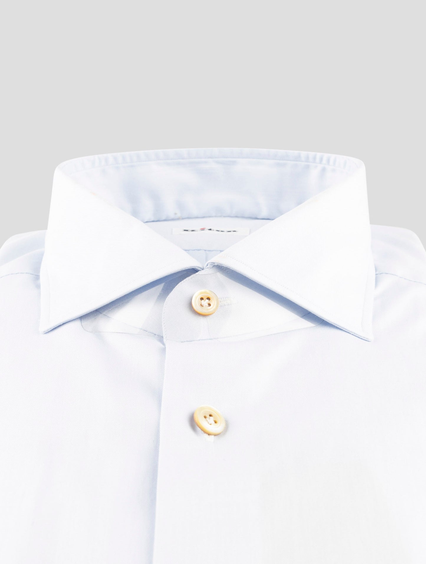 Kiton Light Blue Cotton Shirt