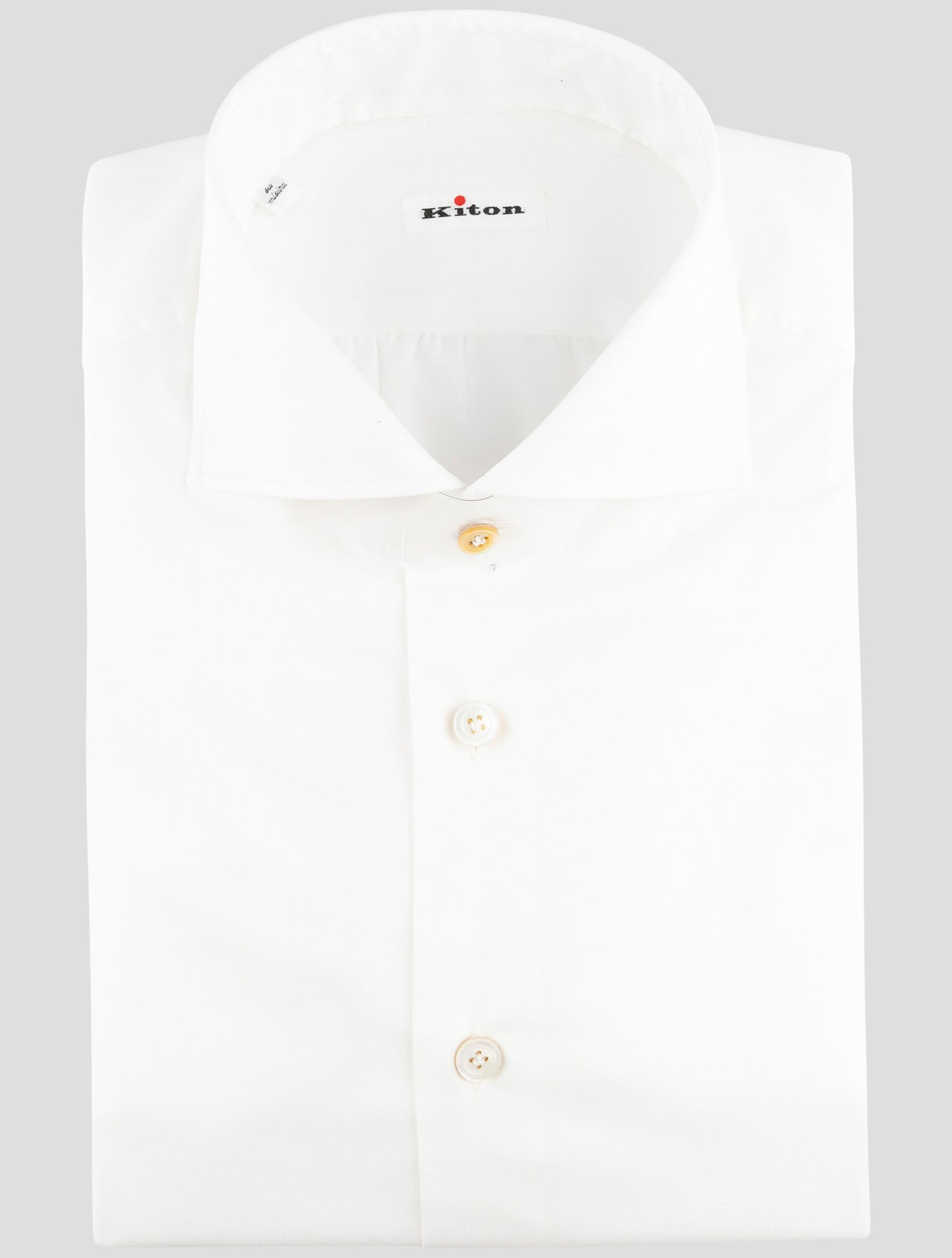 Kiton White Cotton Shirt