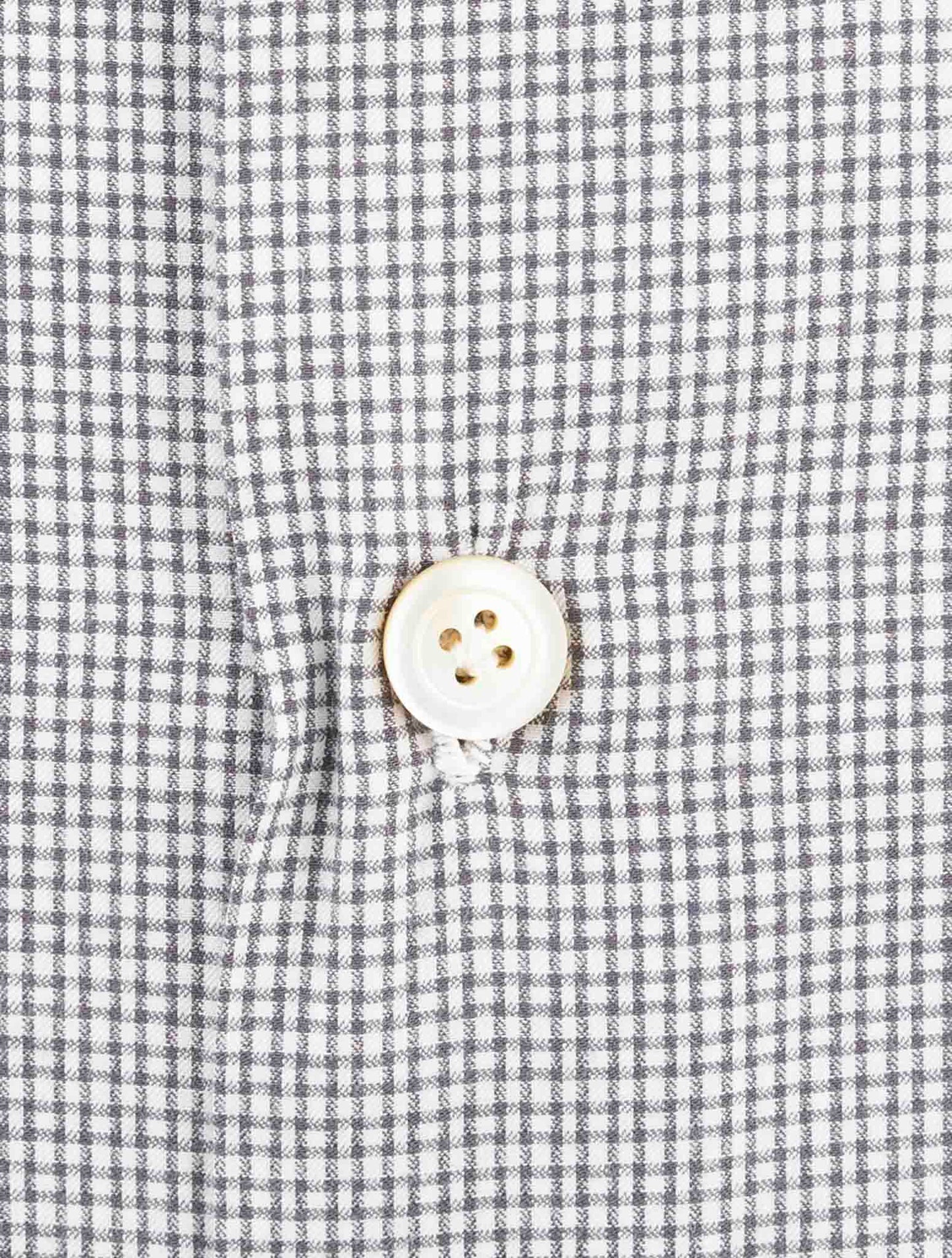 Kiton Gray Cotton Shirt