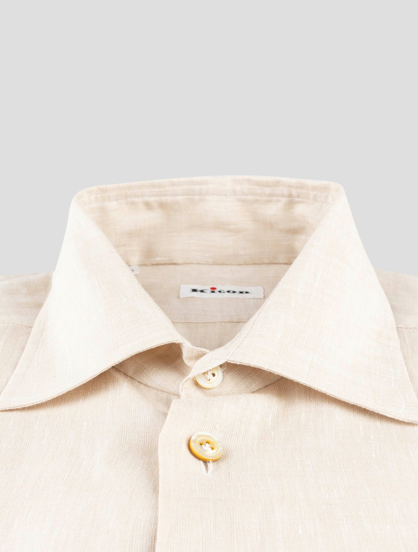 Kiton Beige Linen Shirt