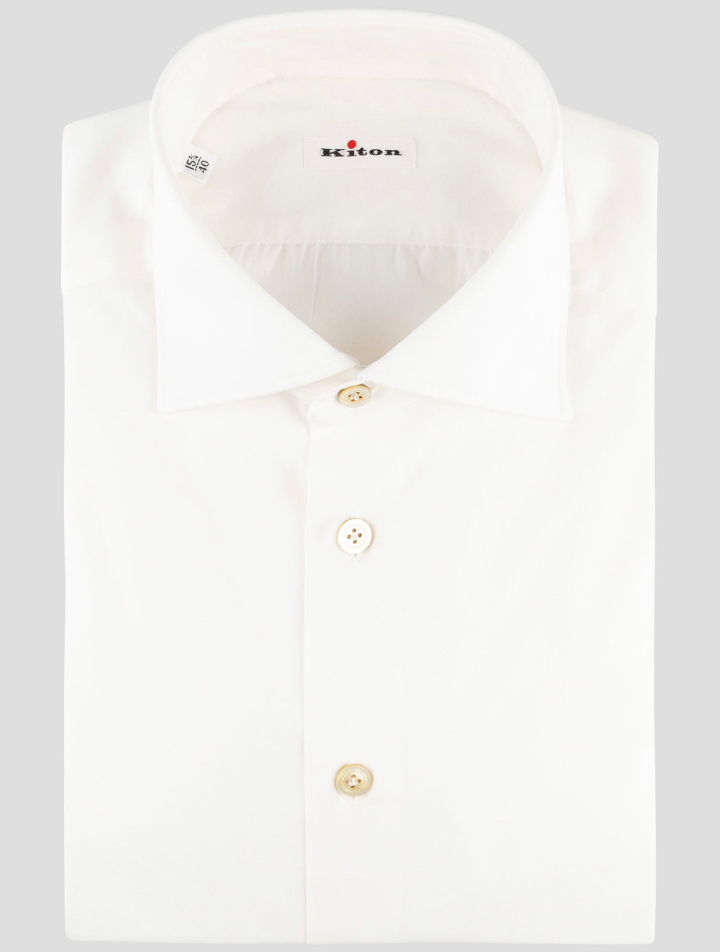 Kiton White Cotton Shirt